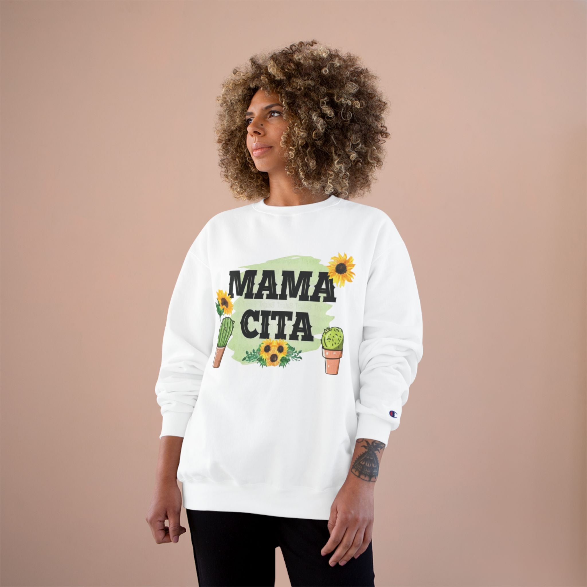 Mama Cita Sweatshirt  Floral Cactus Mother's Day Crewneck