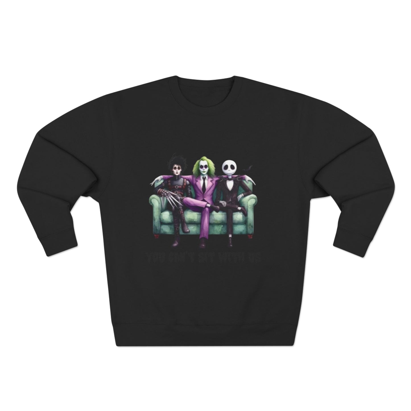 Horror Lover Sweetshirt Unisex Crewneck Sweatshirt - 'You Can't Sit With Us' Halloween Vibe, Cozy Gift for Fans, Fun Casual Wear, Perfect for Fall, Spooky [...]