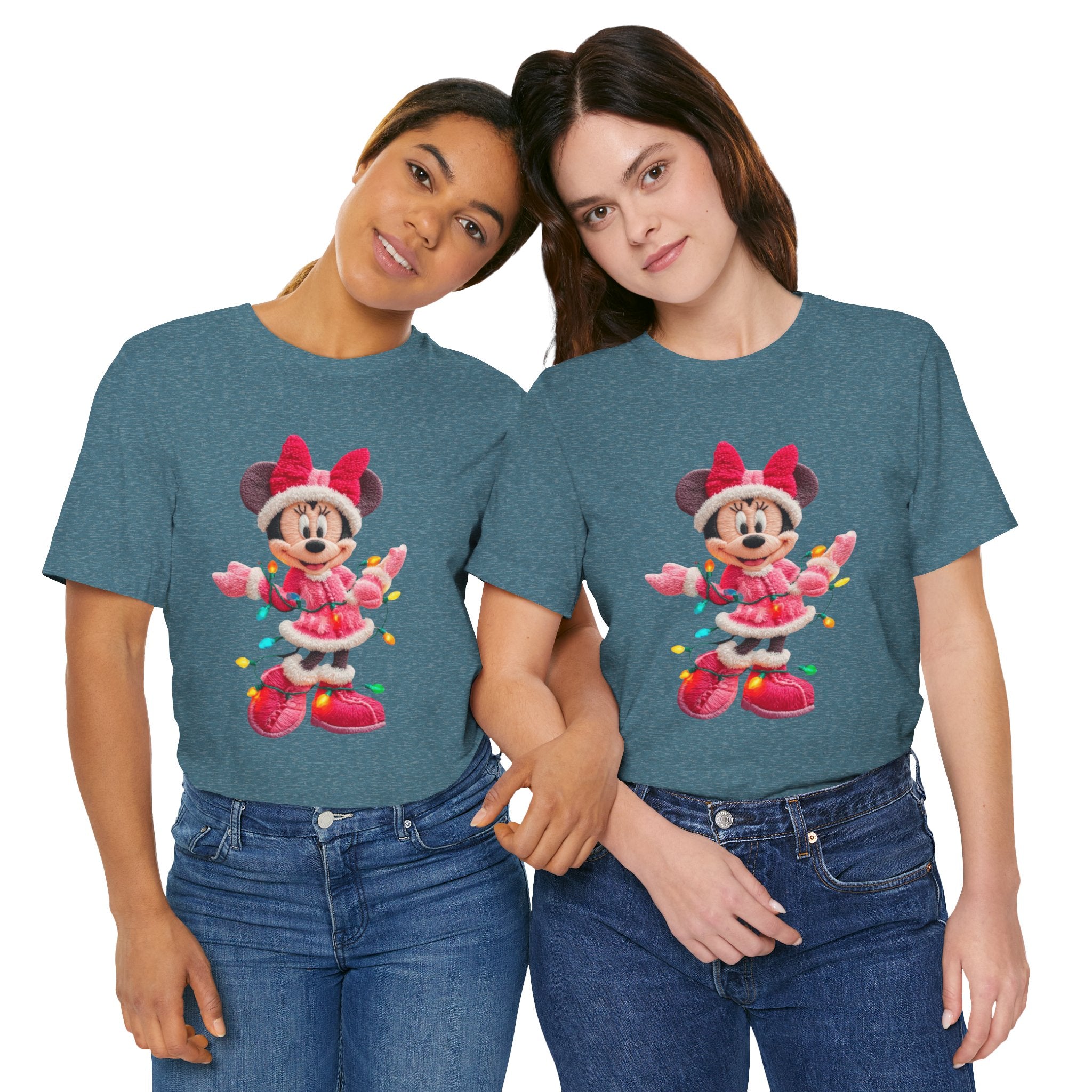 Minnie Mouse Holiday Lights T-Shirt Festive Holiday Designs