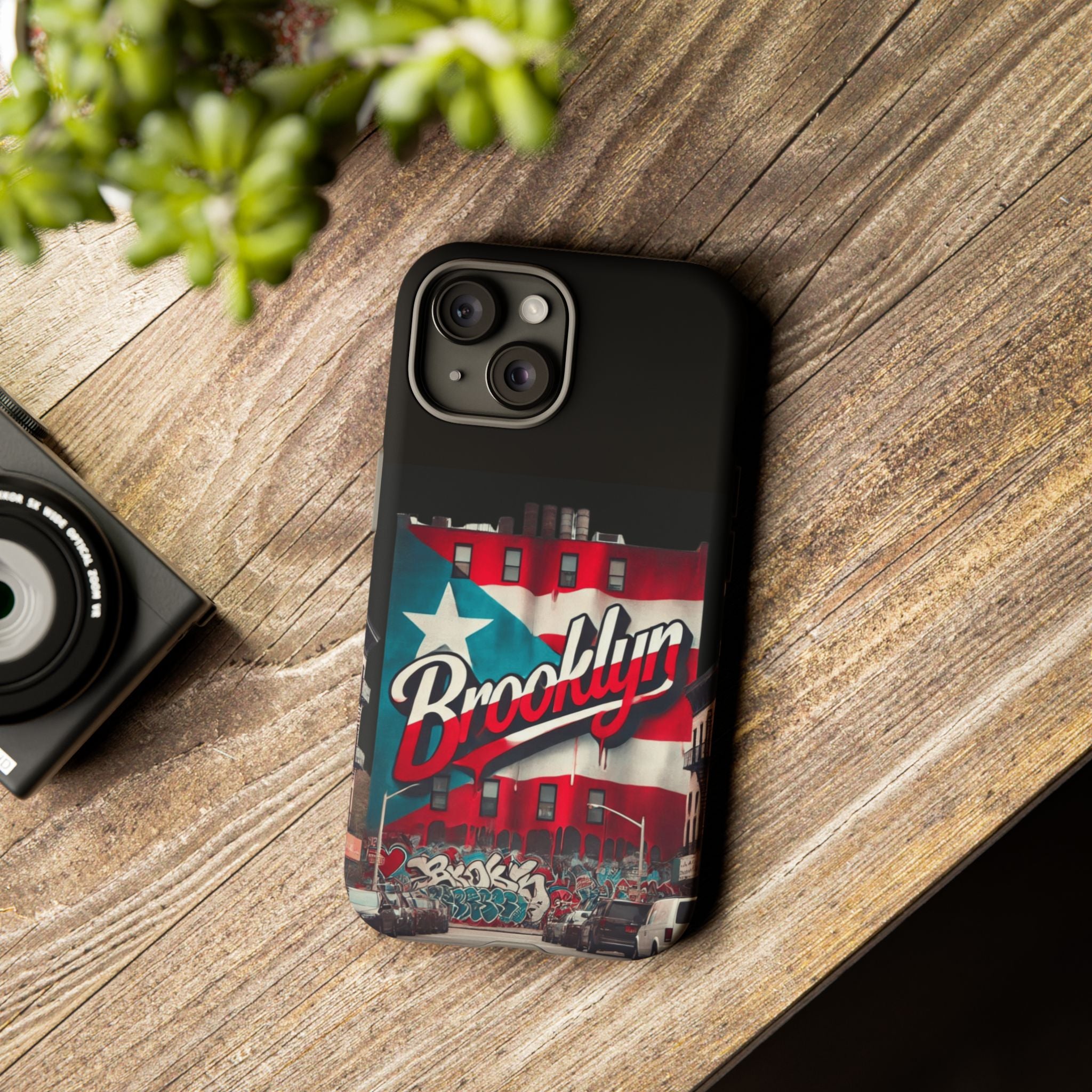 Brooklyn Street Art Phone Case  Urban Graffiti Protective Cover