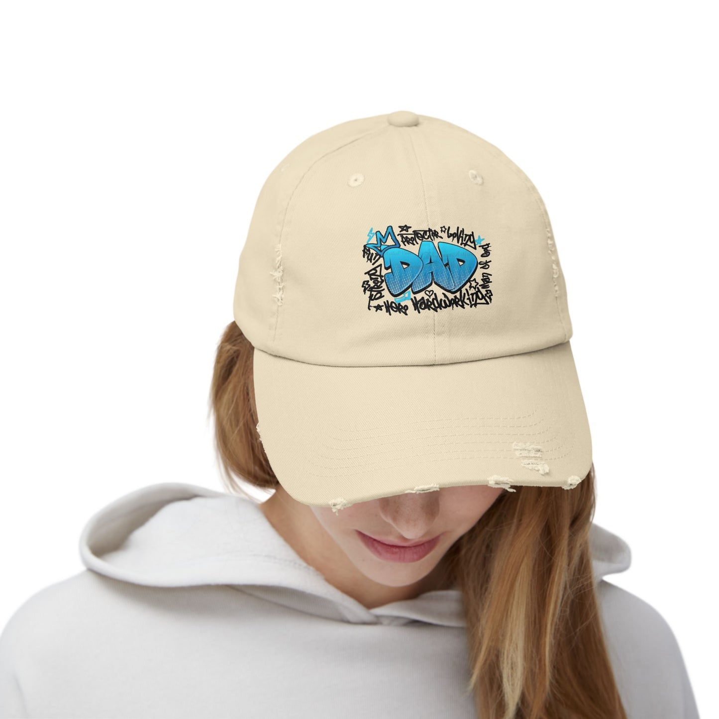 Cool Dad Distressed Cap | Fun Gift for Father's Day, Casual Wear, Unique Style, Vintage Hat, Dad Gifts
