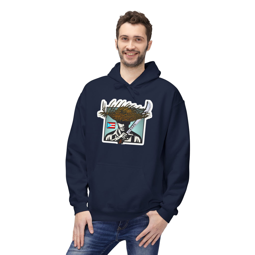 Gíbaro Hoodie  Puerto Rican Pride Pullover with Flag Machete Design