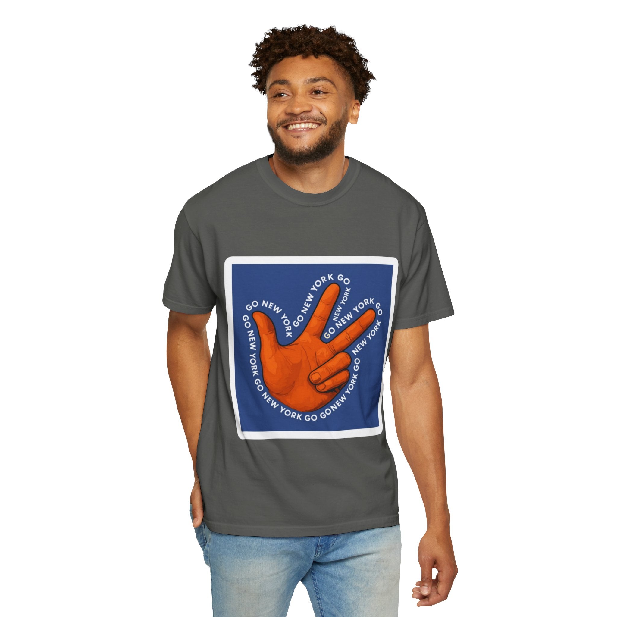 Go New York Hand Graphic T-Shirt