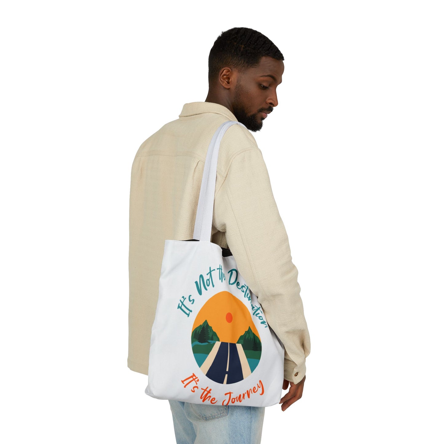 Inspirational Canvas Tote Bag – Perfect for Everyday Adventures, Eco-Friendly Shopping, Beach Days, Travel Companion, Gift for Wanderlust