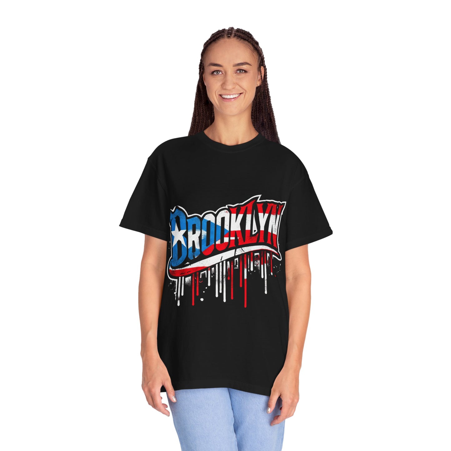 New York Meets Puerto Rico Brooklyn Style Unisex T-Shirt,  Streetwear Fashion