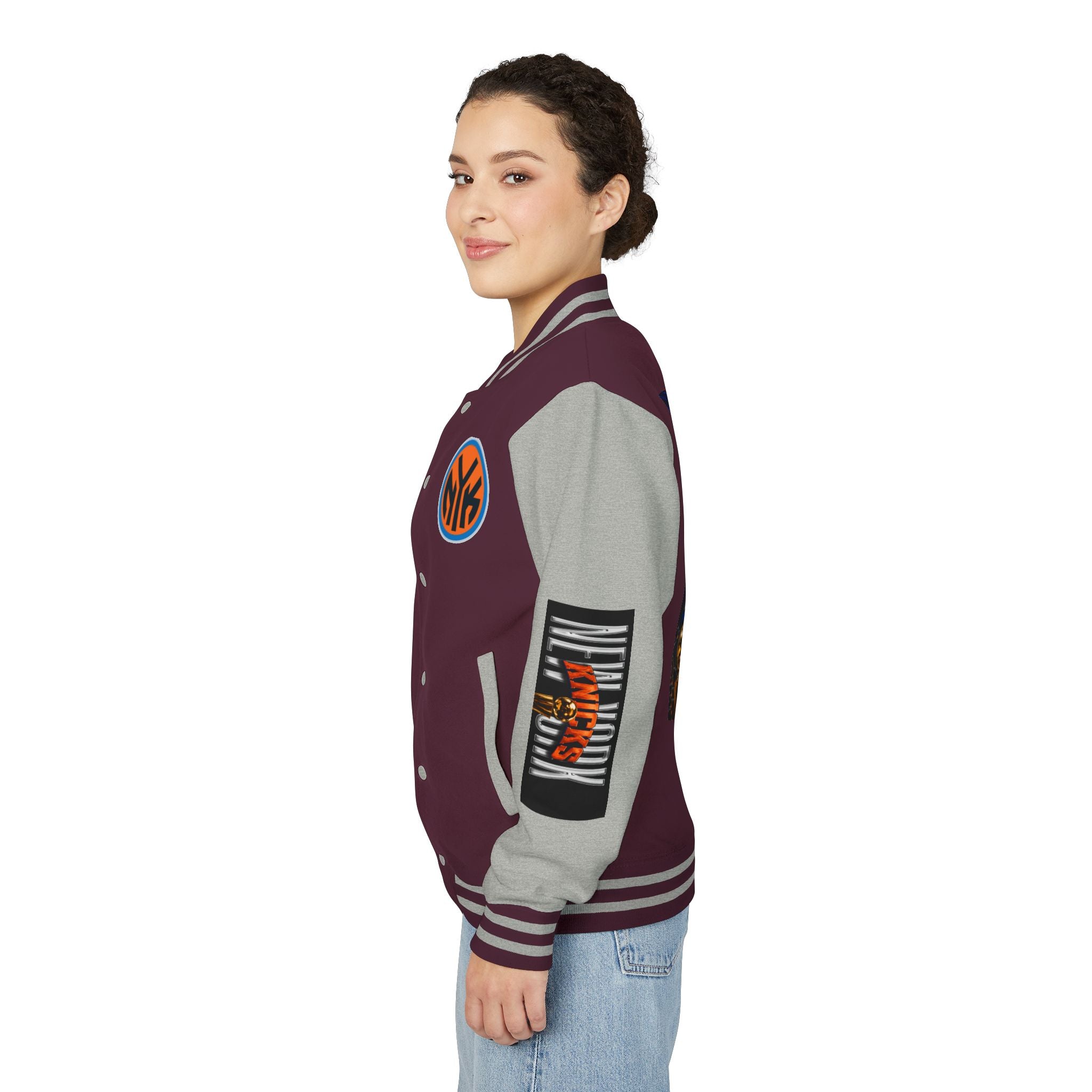 Basketball-Inspired Letterman Jacket — Men's Retro Varsity Sports Jacket Jose AlvarTribute Varsity Jacket