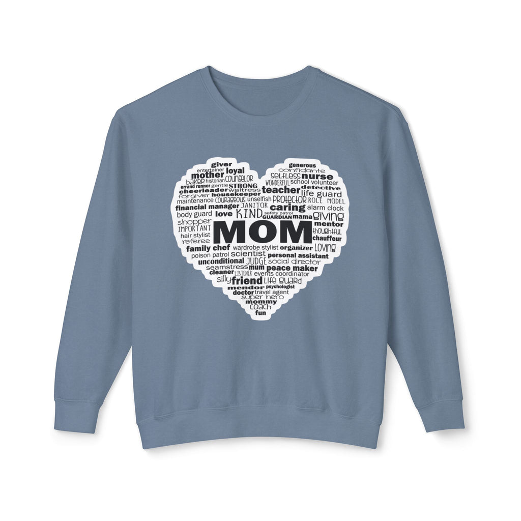Mom Word-Cloud Heart Sweatshirt  Mother's Day Gift
