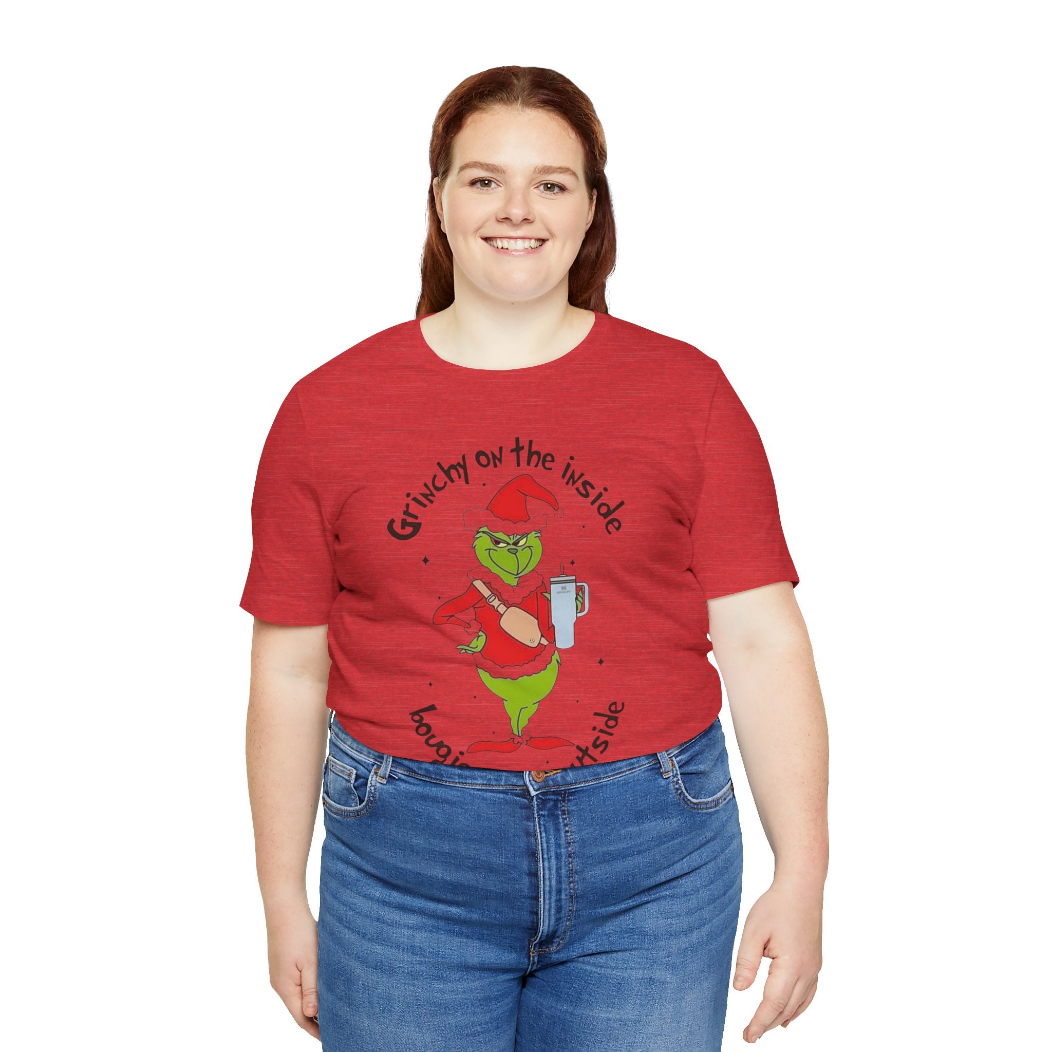 Grinch-Inspired Holiday Tee: 'Grinchy on the Inside, Boogie on the Outside'