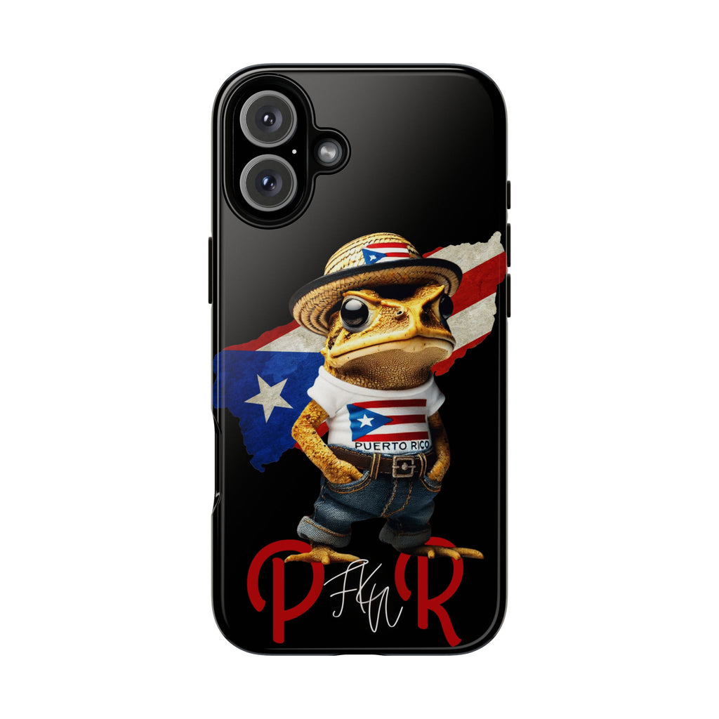 Puerto Rican Frog Tough Phone Case  Puerto Rico Flag Patriotic Protective Case