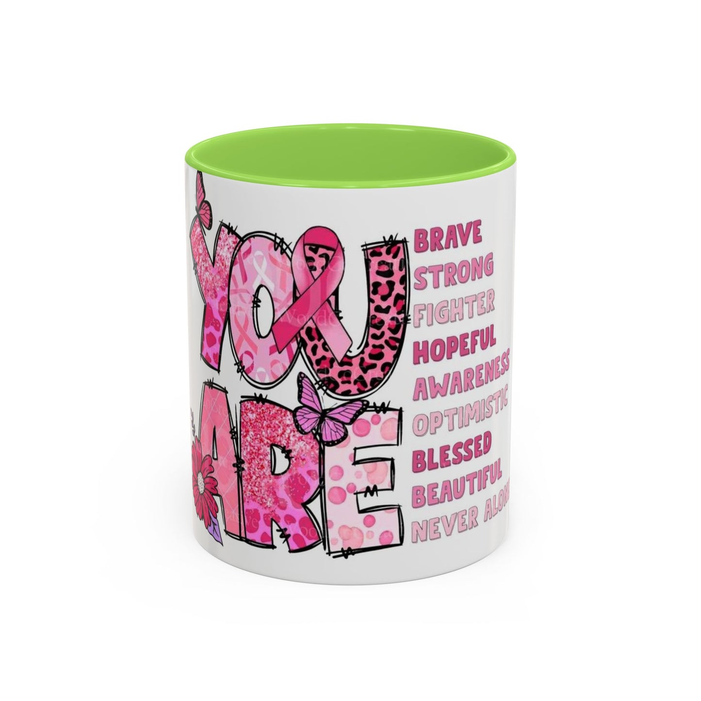 Cancer Hope Collection Empowering Inspirational Mug for Breast Cancer Awareness