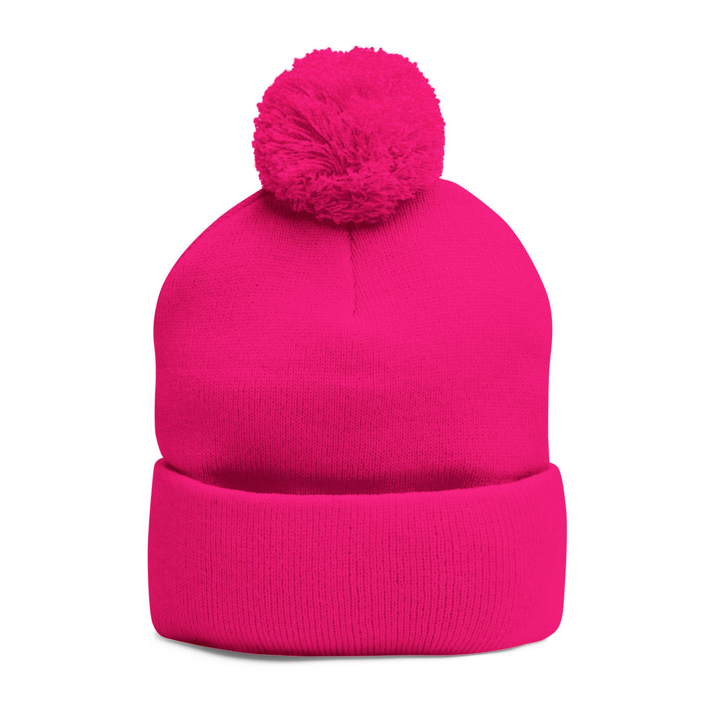 Toy Story Embroidered Pom-Pom Knit Cap Humor Cuffed Beanie – Warm, Soft & Sassy Winter Hat