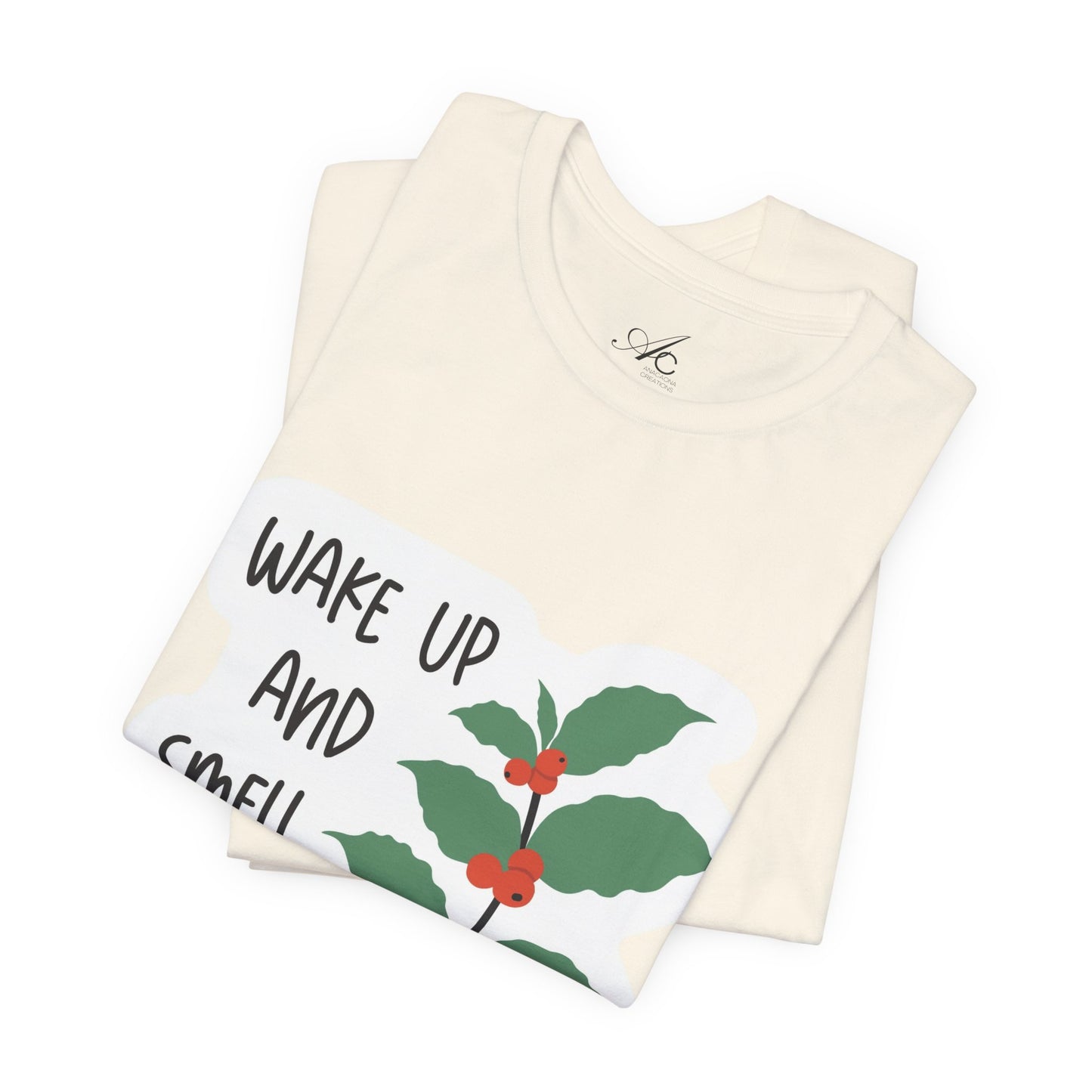 Wake Up and Smell the Coffee Tee  Coffee Plant Graphic T-Shirt