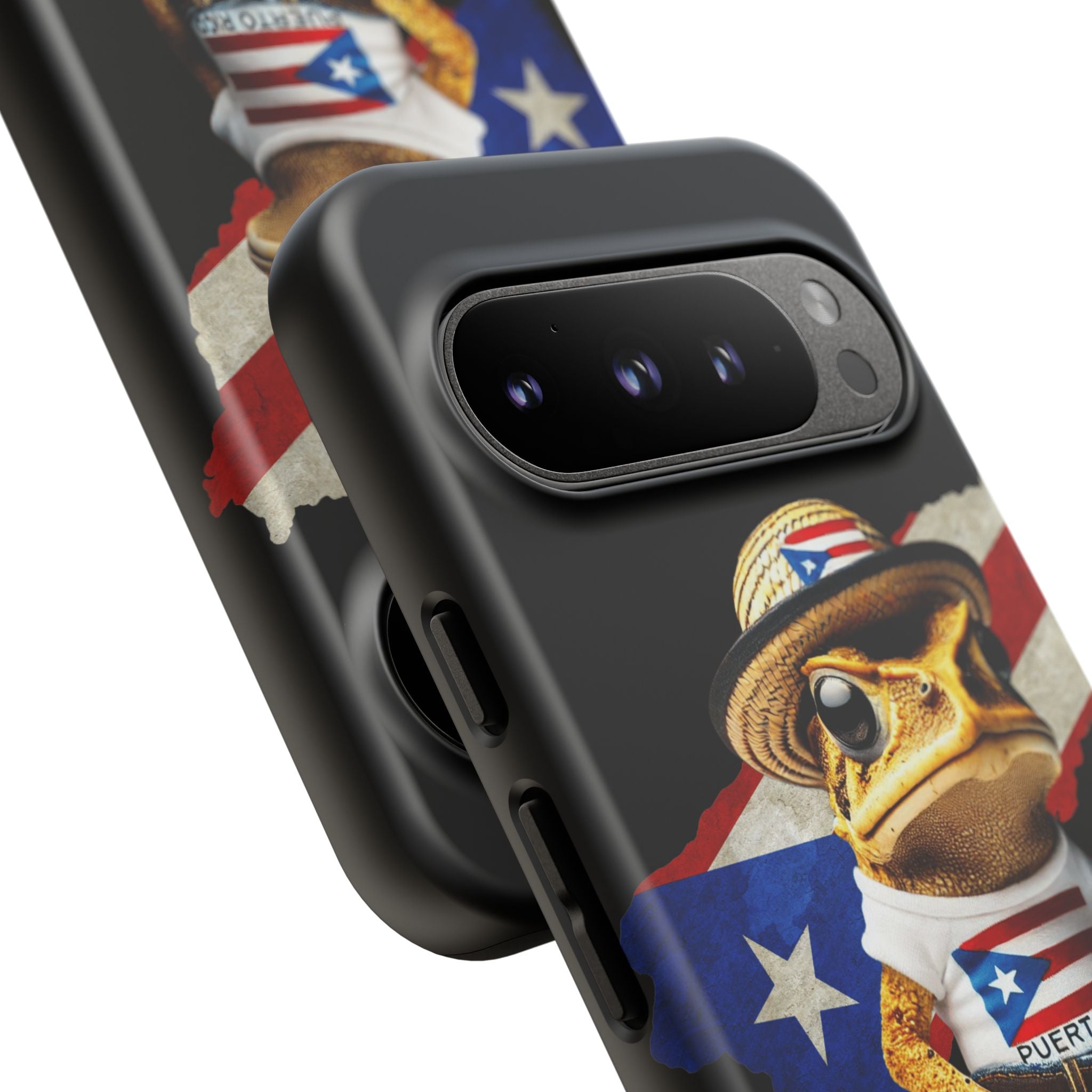 Puerto Rican Frog Tough Phone Case  Puerto Rico Flag Patriotic Protective Case