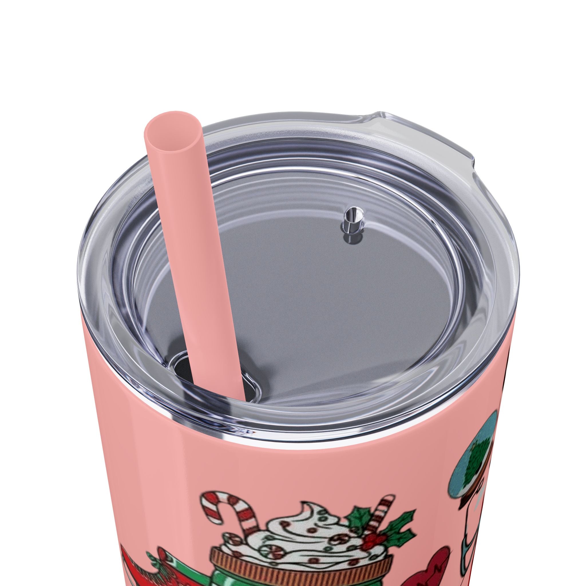 Emergency Department Nurse Christmas Skinny Tumbler - 20oz Holiday Medical Travel Cup with Straw Medical Christmas Mug