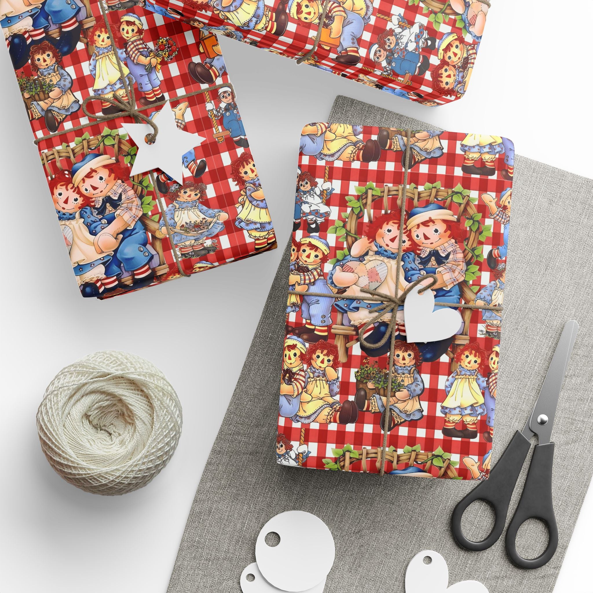 Wrapping Paper Roll — Colorful Picnic Cartoon Pattern (Holiday & Birthday Gift Wrap)