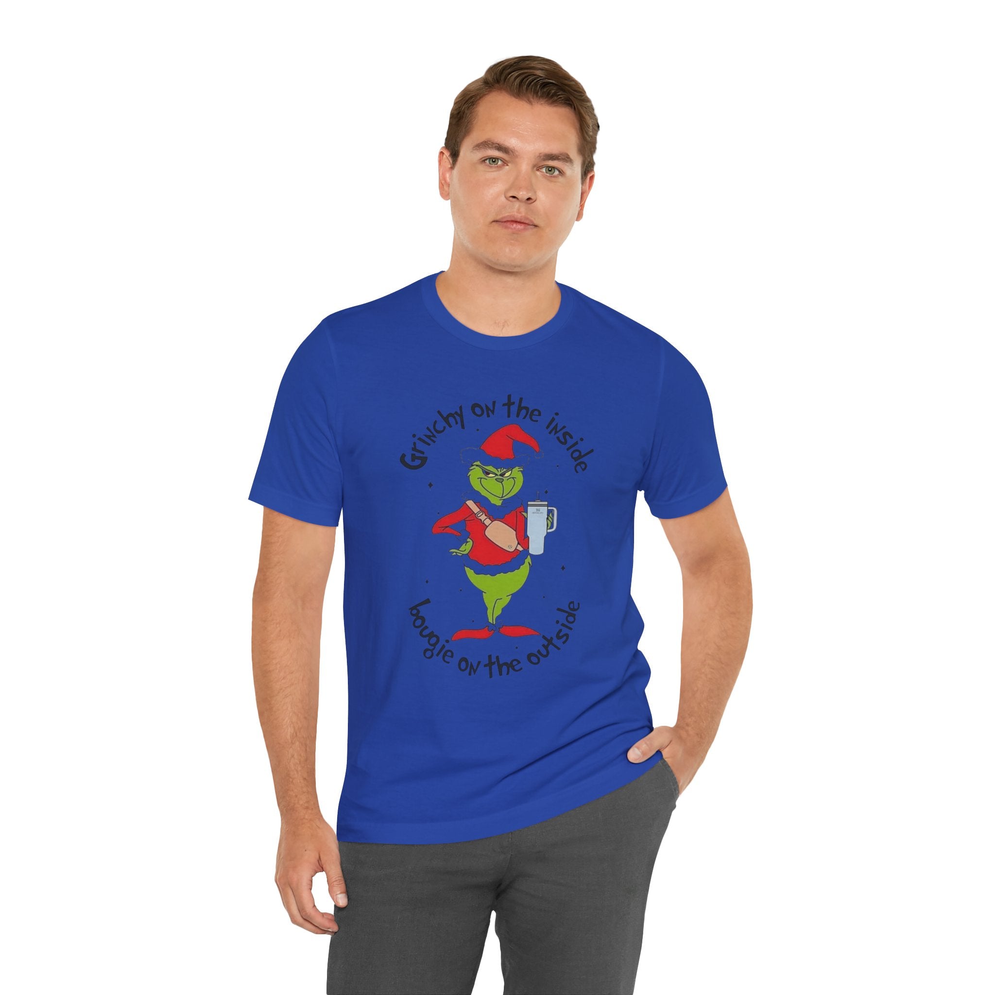 Grinch-Inspired Holiday Tee: 'Grinchy on the Inside, Boogie on the Outside'
