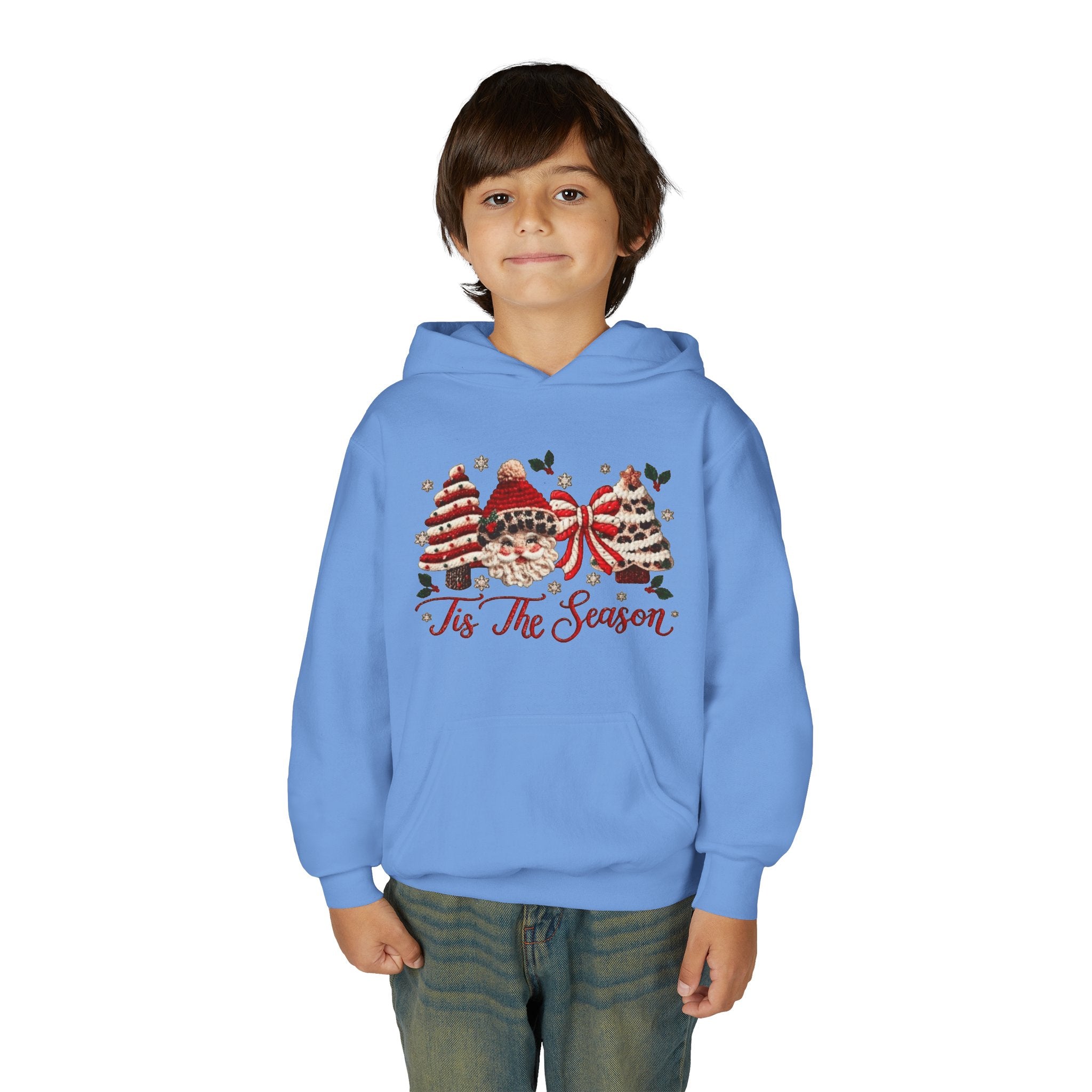 Youth Hoodie  Grinch Christmas Scene with 'Maybe Christmas' Quote