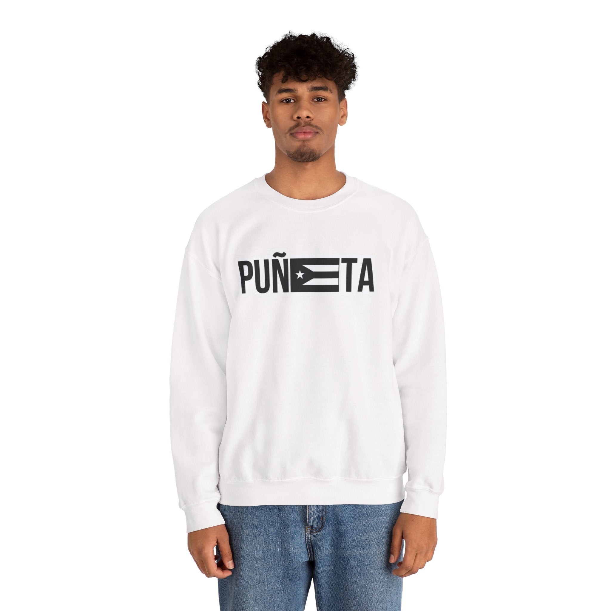 Puñeta Sweatshirt  Puerto Rican Flag Graphic Crewneck