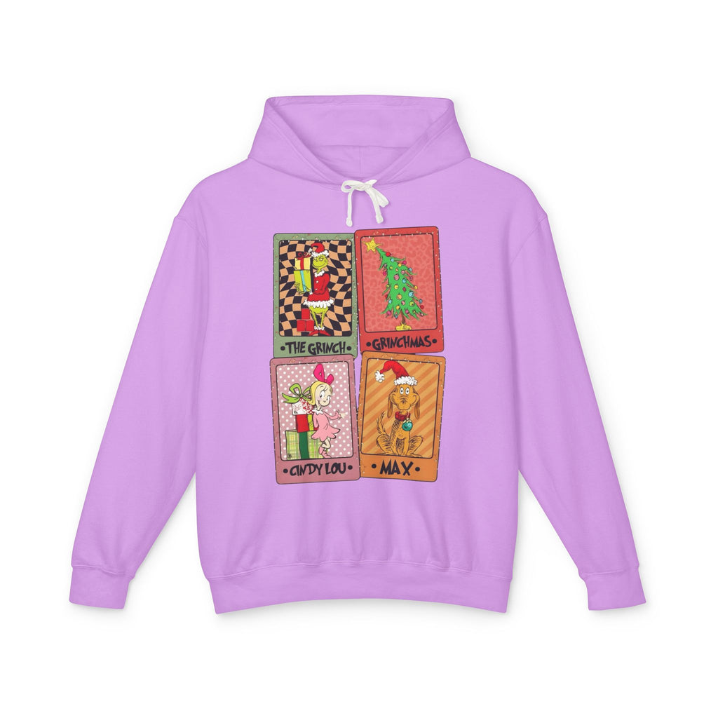 Grinchy Holiday Hoodie  'The Grinch' Christmas Cards Vintage Patch Pullover Cartoon Christmas T-shirts and Sweaters