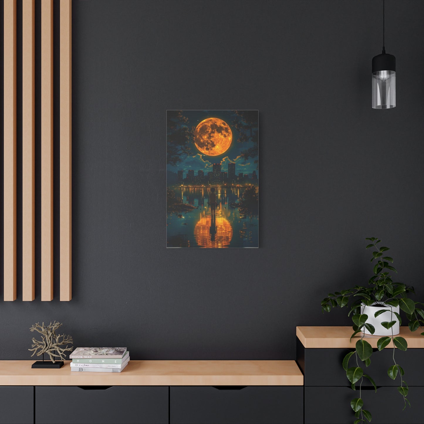 Because words have the power to move you let them live on your wall, Unique Nightscape Decoration, Perfect for Any Occasion