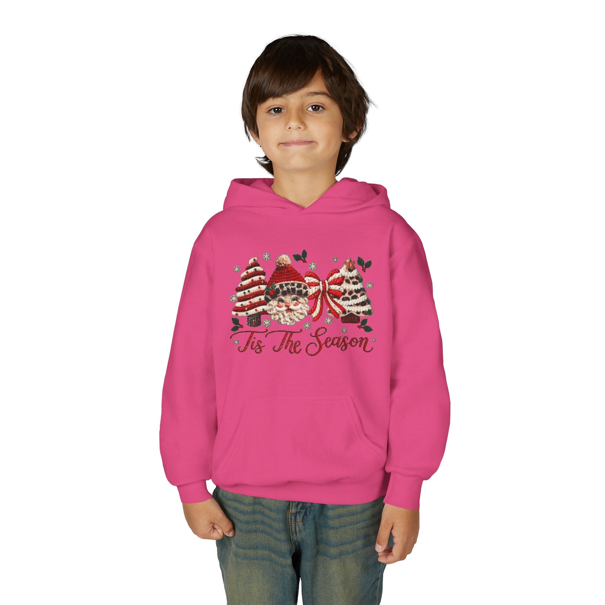 Youth Hoodie  Grinch Christmas Scene with 'Maybe Christmas' Quote