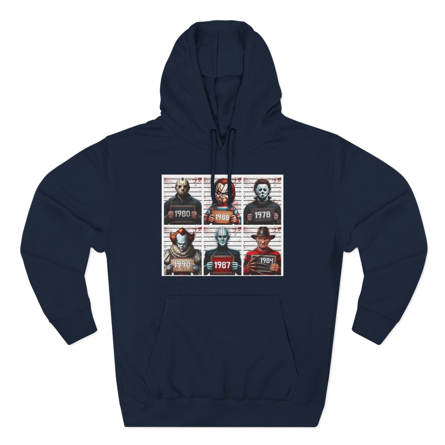 Spooky Vibes Only Halloween Sweater Retro Horror Movie Three-Panel Fleece Hoodie, Halloween Gift, Cozy Sweatshirt, Movie Lover Apparel, Vintage Movie Merchandise