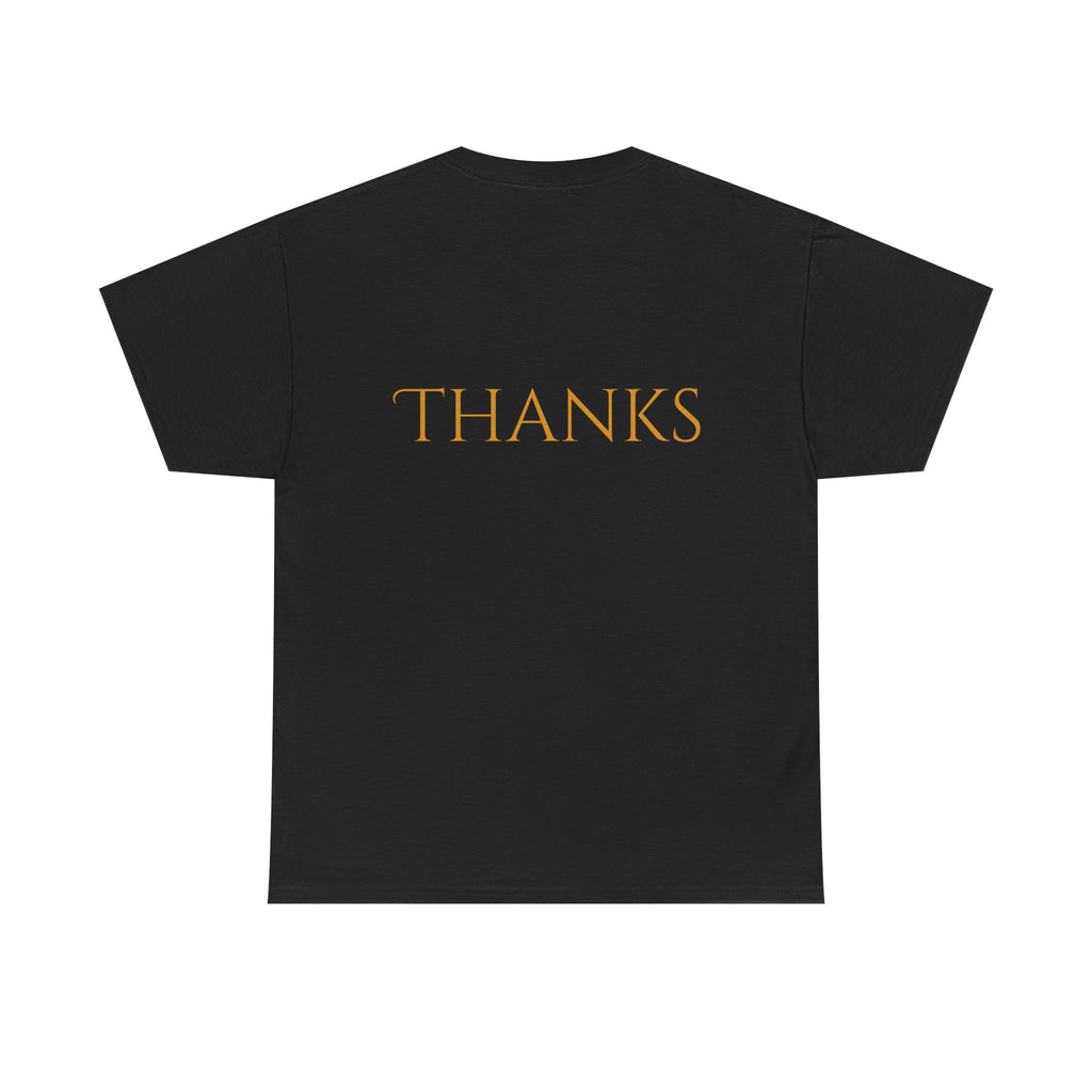 Give Thanks Tee Thanksgiving Graphic T-Shirt with Rustic Bow Design