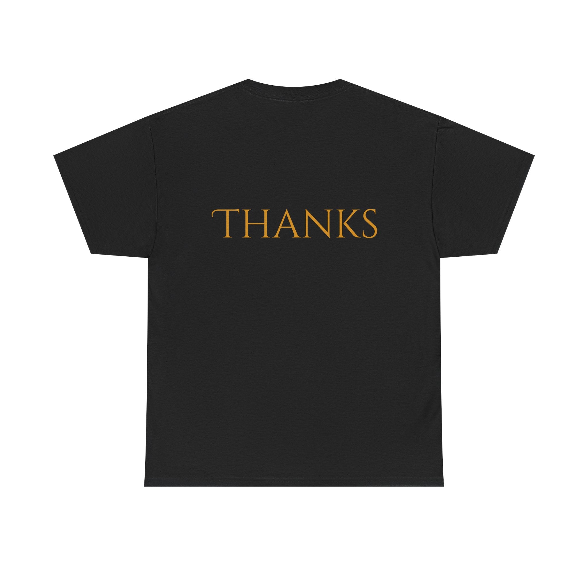 Give Thanks Tee Thanksgiving Graphic T-Shirt with Rustic Bow Design