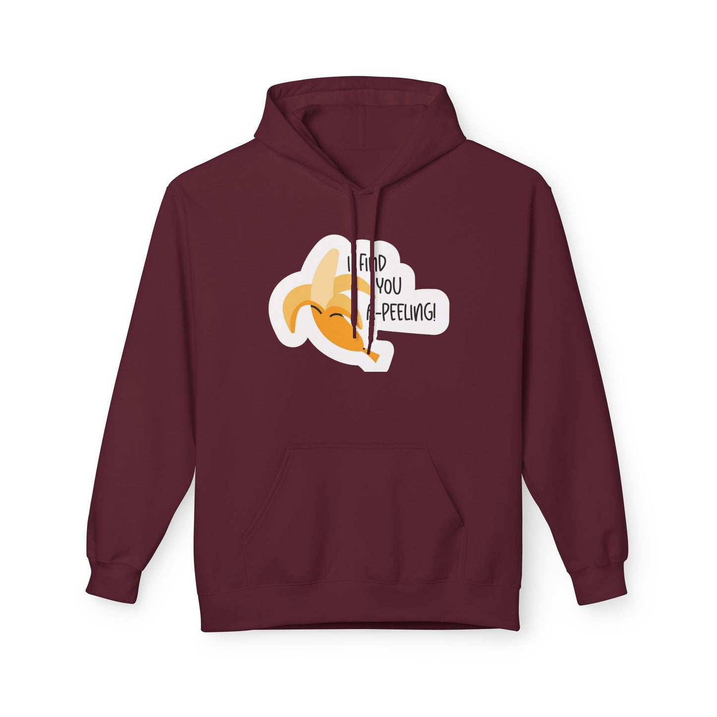 Peeling Banana Hoodie  "I Found You (Peeling)" Cute Fruit Pun Pullover