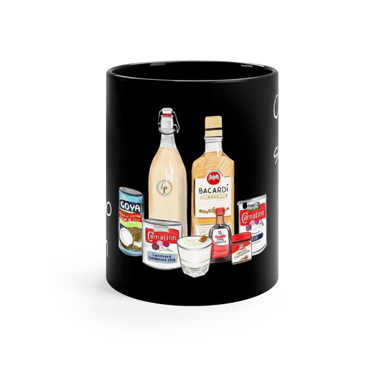 Herencia de Puerto Rico Mug Celebrate Boricua Culture, Pride & Flavor Coquito Season Coffee Mug - 11oz Black Ceramic Mug for Festive Celebrations