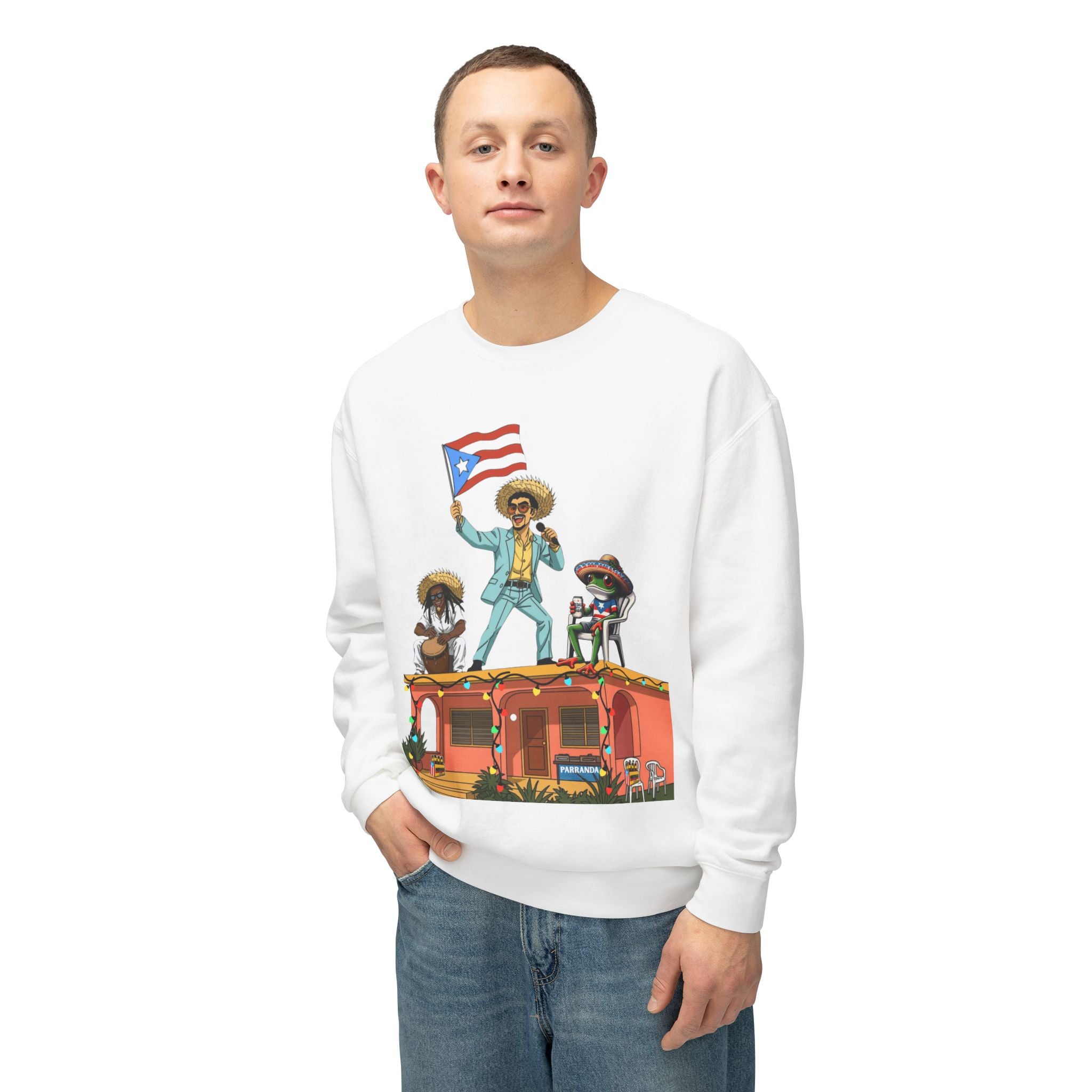 Puerto Rican Benito Parade Sweatshirt  Boricua De Pura Cepa Crewneck Puerto Rico Navidades