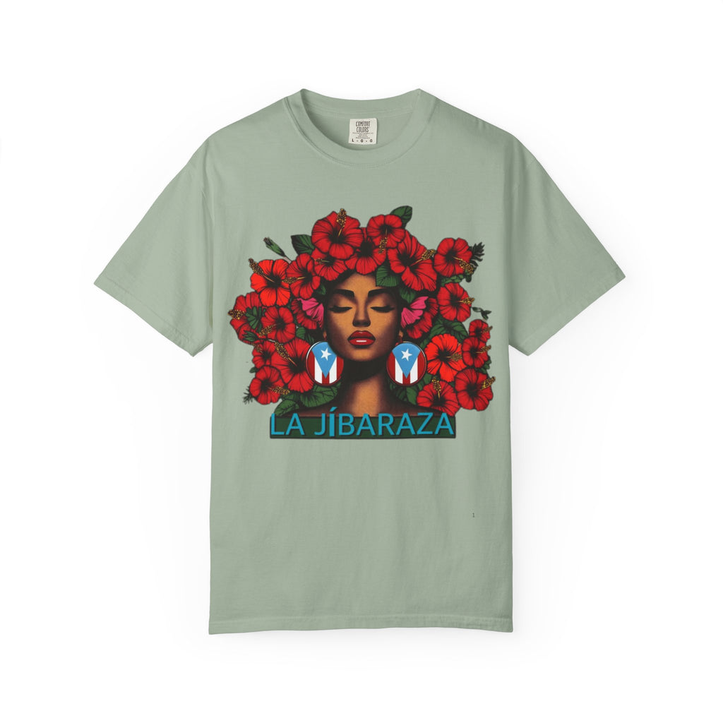 Puerto Rico Navidades T-Shirt — "La Jíbaraza" Floral Puerto Rican Pride Tee