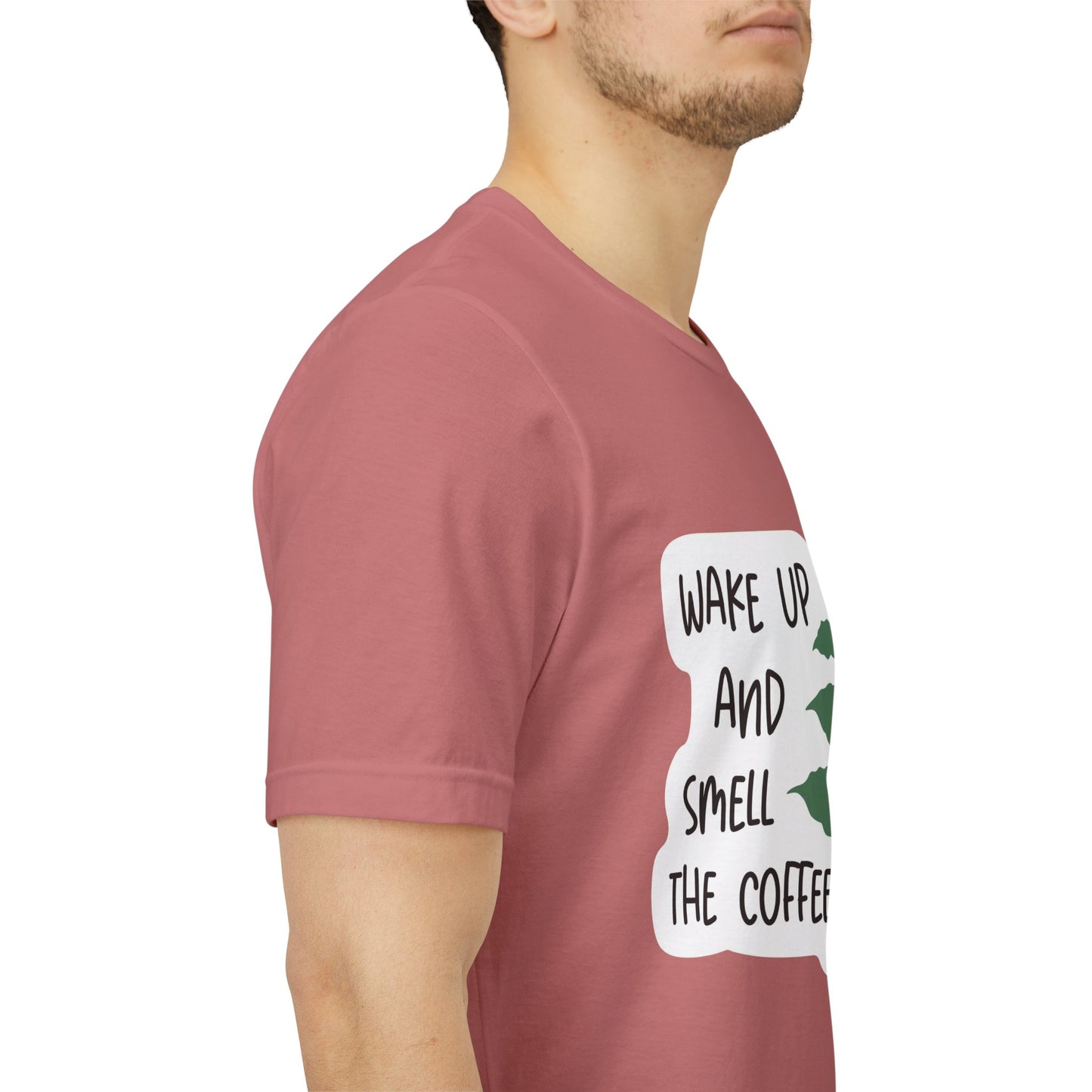 Wake Up and Smell the Coffee Tee  Coffee Plant Graphic T-Shirt