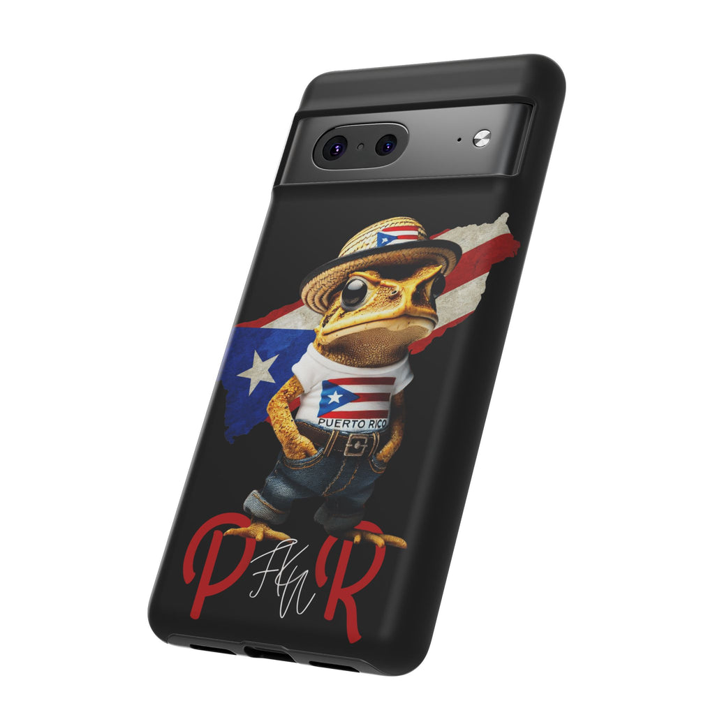 Puerto Rican Frog Tough Phone Case  Puerto Rico Flag Patriotic Protective Case