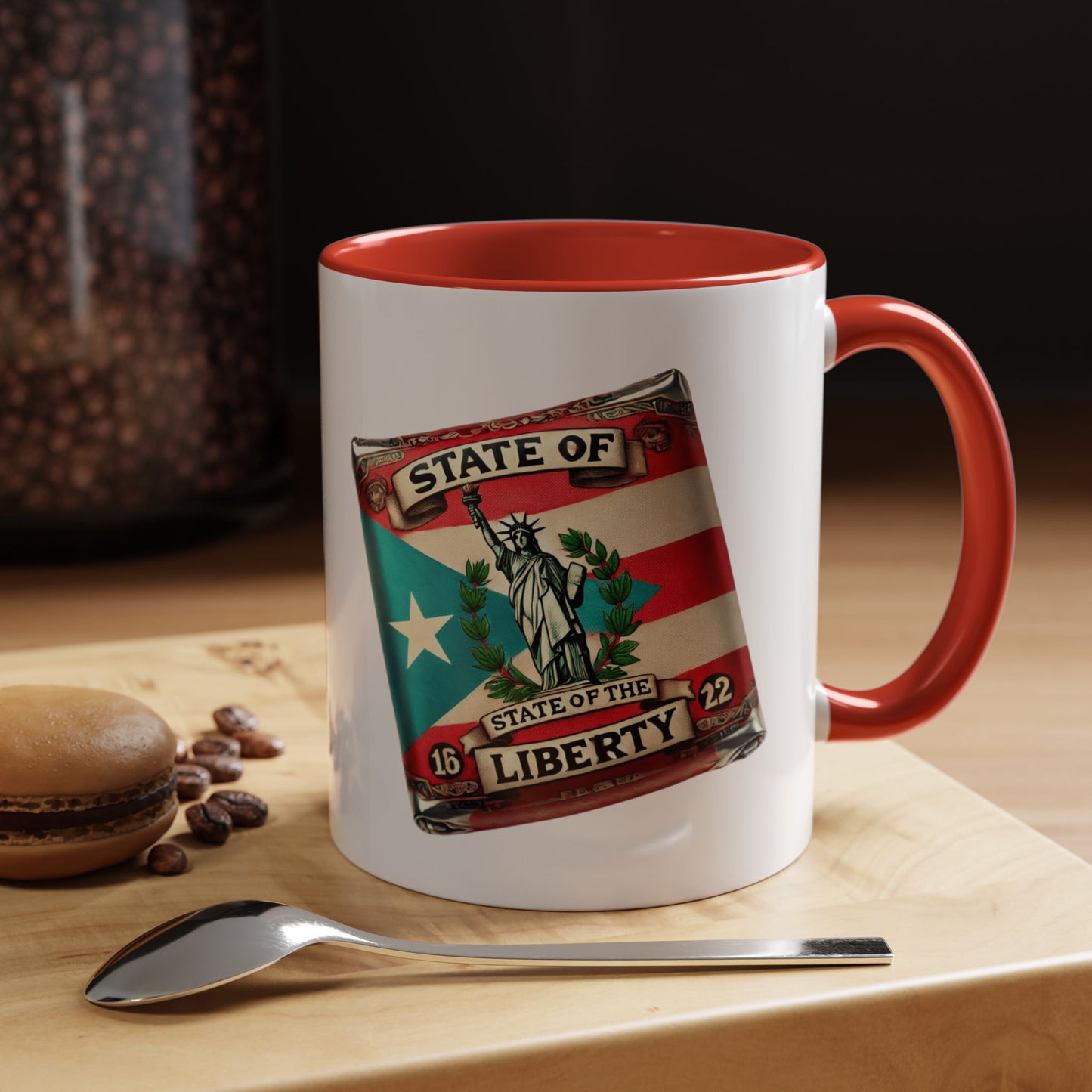 Puerto Rican Heritage Mugs with Unique Designs Accent Coffee Mug (11, 15oz)