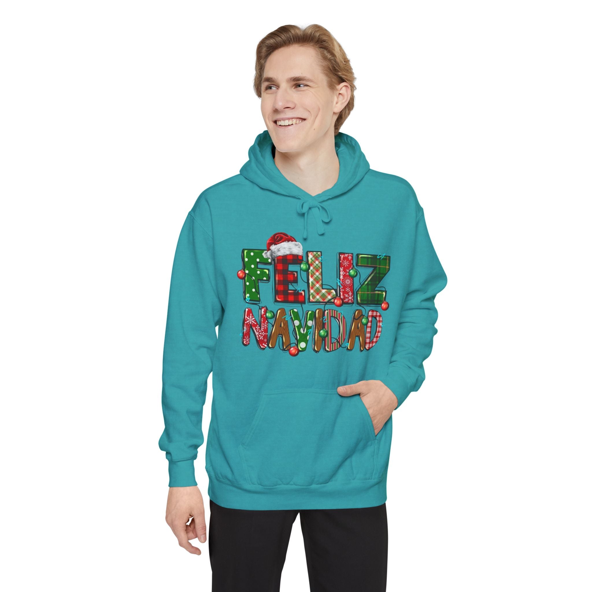 Feliz Navidad Holiday Hoodie  Festive Christmas Hoodie