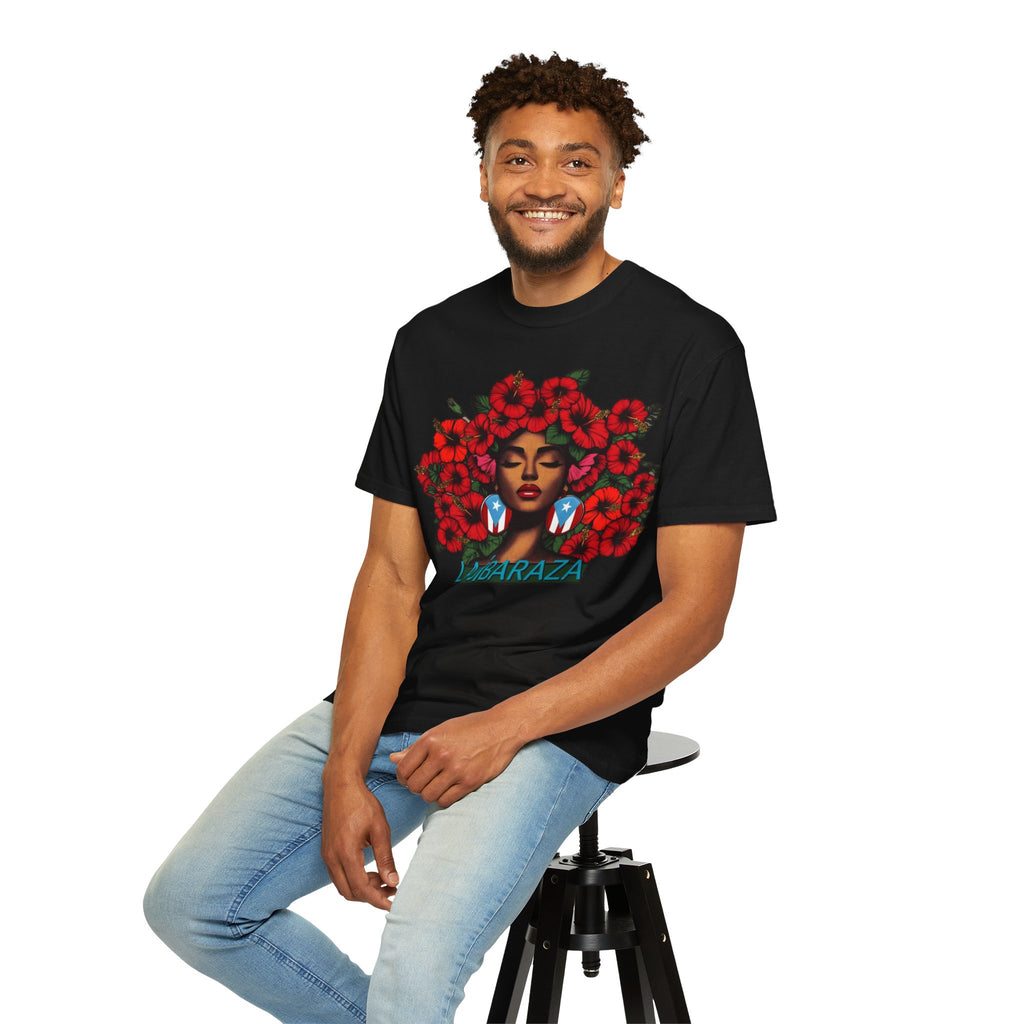Puerto Rico Navidades T-Shirt — "La Jíbaraza" Floral Puerto Rican Pride Tee
