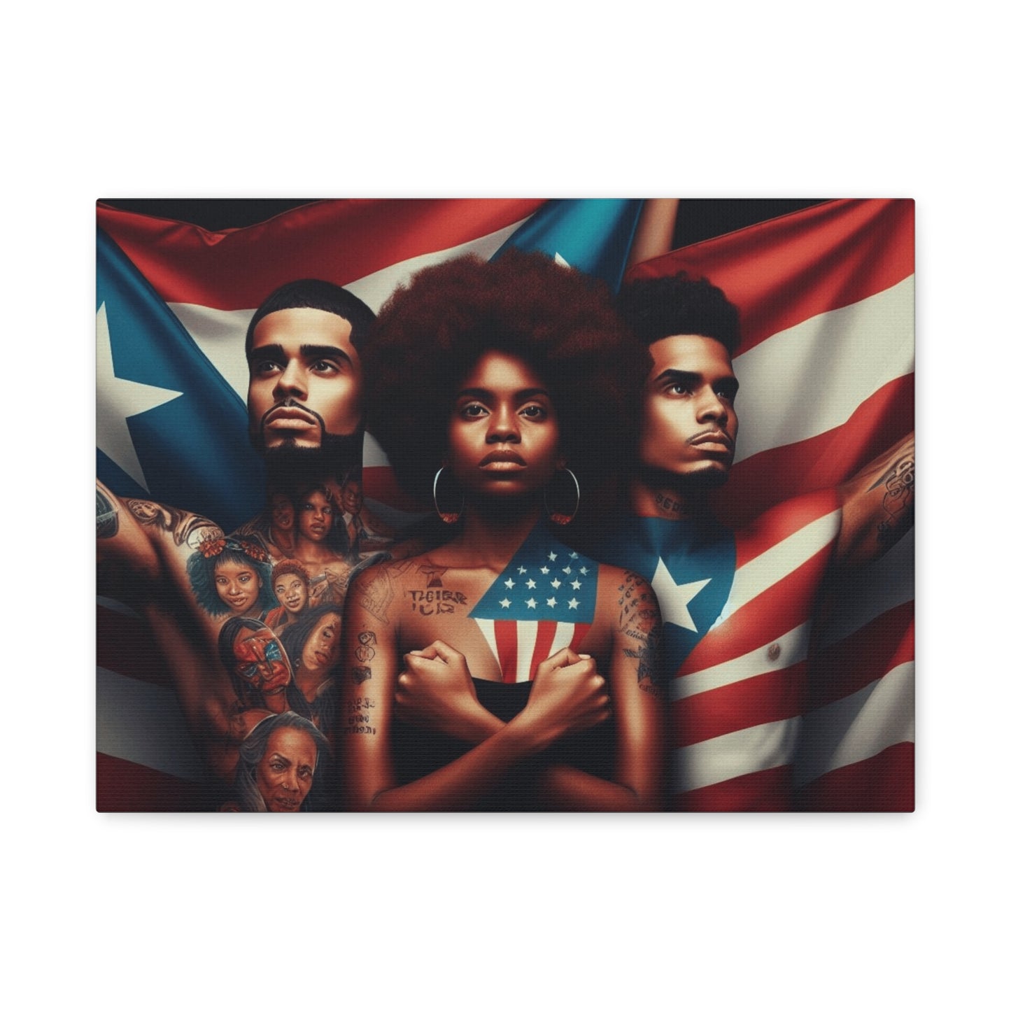 Rooted in Culture, Radiating Power Puerto Rican Wall Art, Unique Gift, Empowering Decor