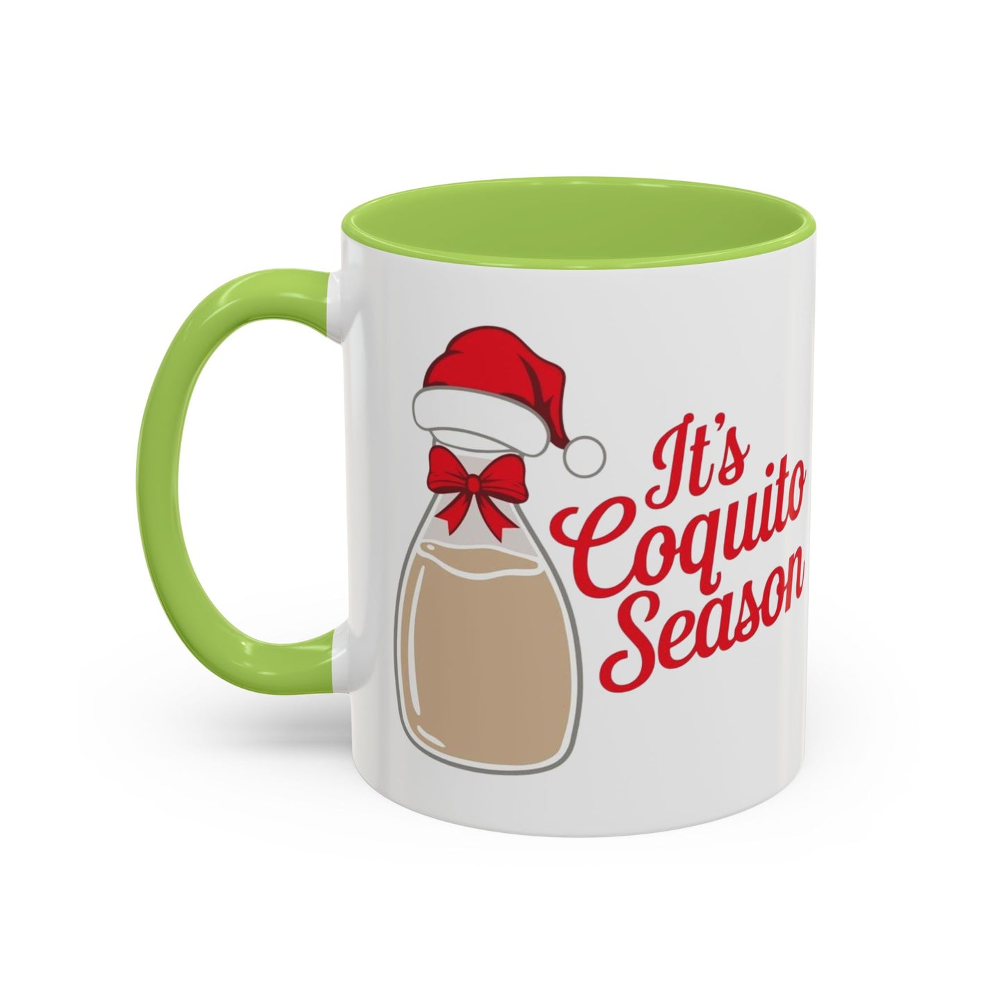 Herencia de Puerto Rico Mug Coquito Season Accent Mug Festive Holiday Coffee Cup