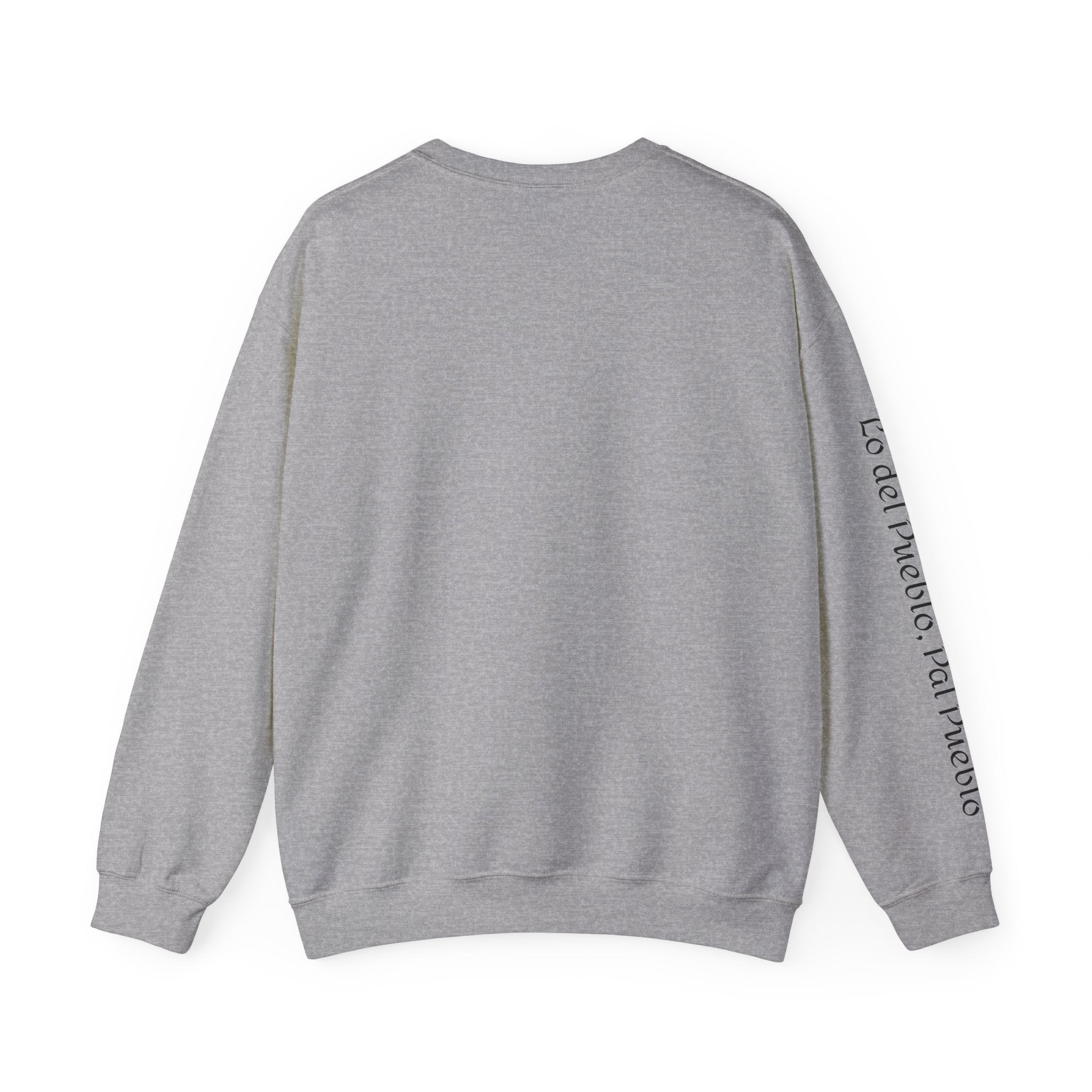 Crewneck Sweatshirt  “No me debo a partidos, me debo al pueblo” Spanish Political Statement
