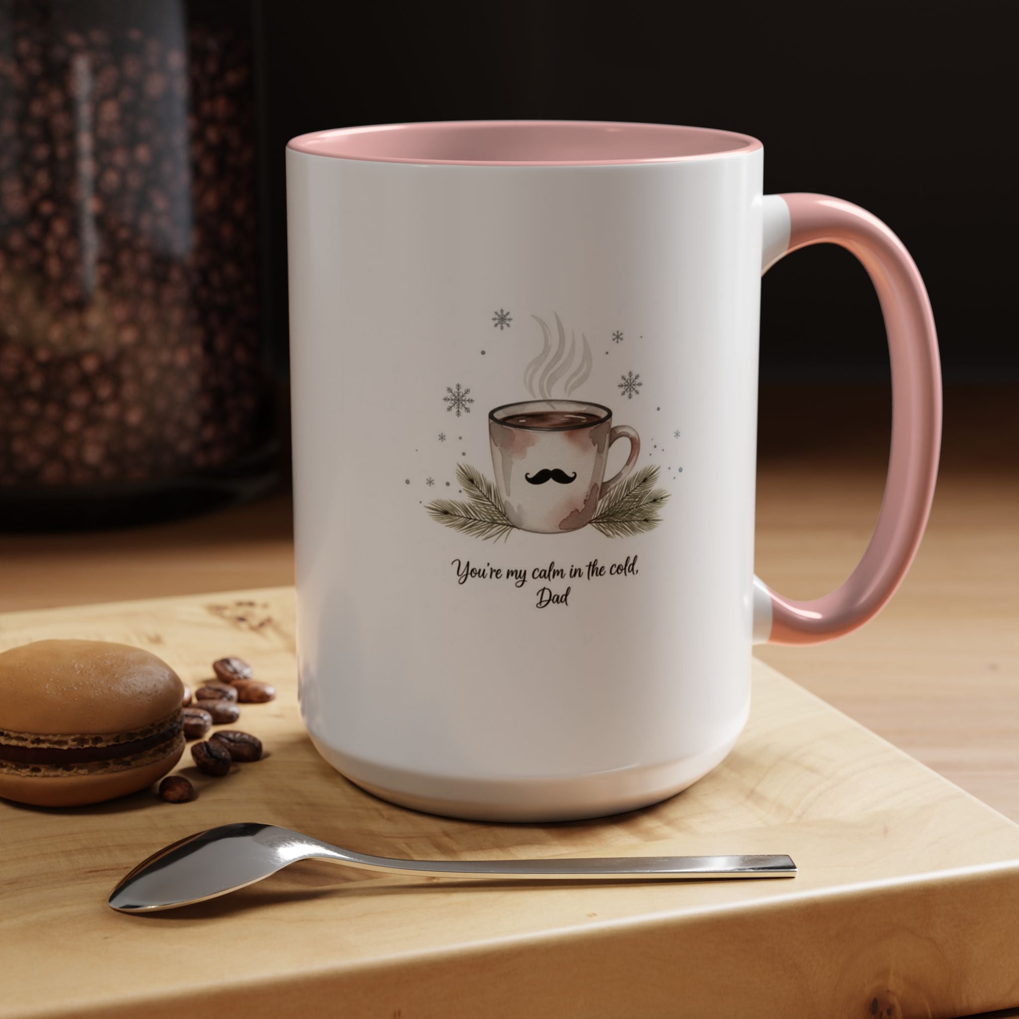 Holiday Coffee Cups with Festive Quotes & Designs Personalized Dad Coffee Mug You're my reason in the world