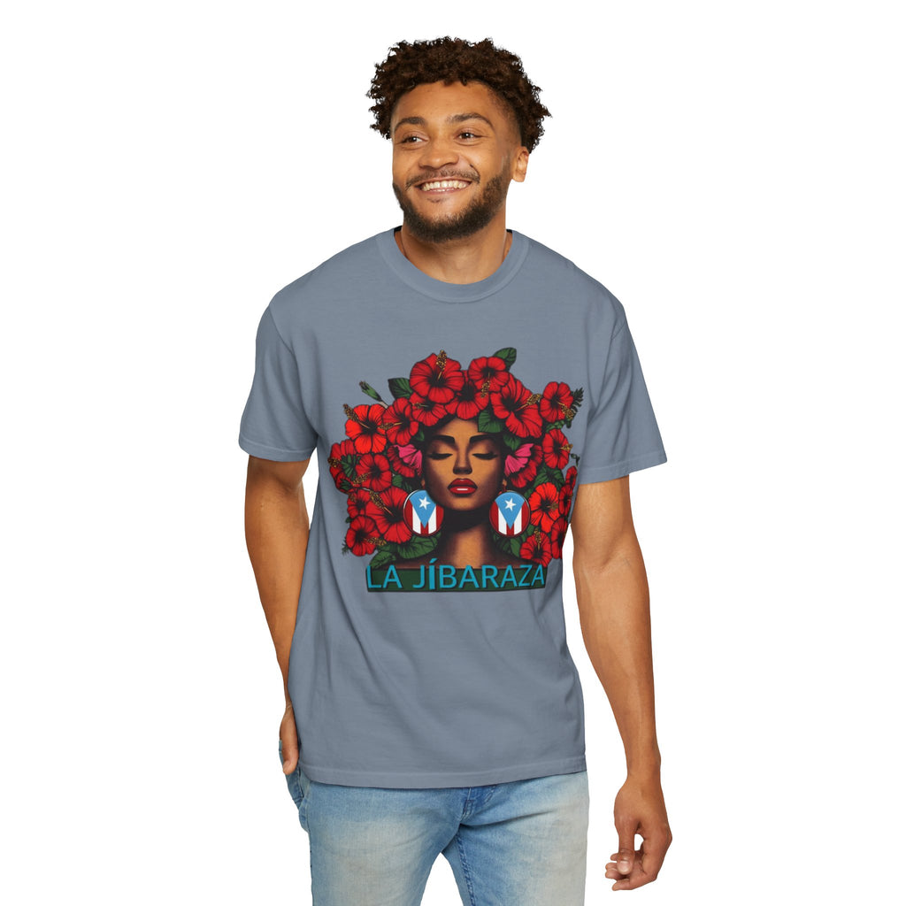 Puerto Rico Navidades T-Shirt — "La Jíbaraza" Floral Puerto Rican Pride Tee