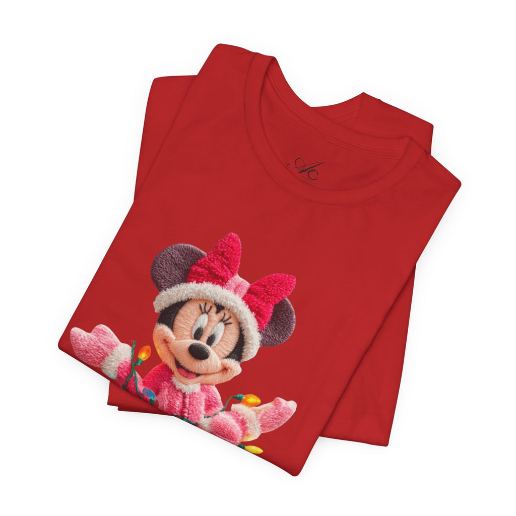 Minnie Mouse Holiday Lights T-Shirt Festive Holiday Designs