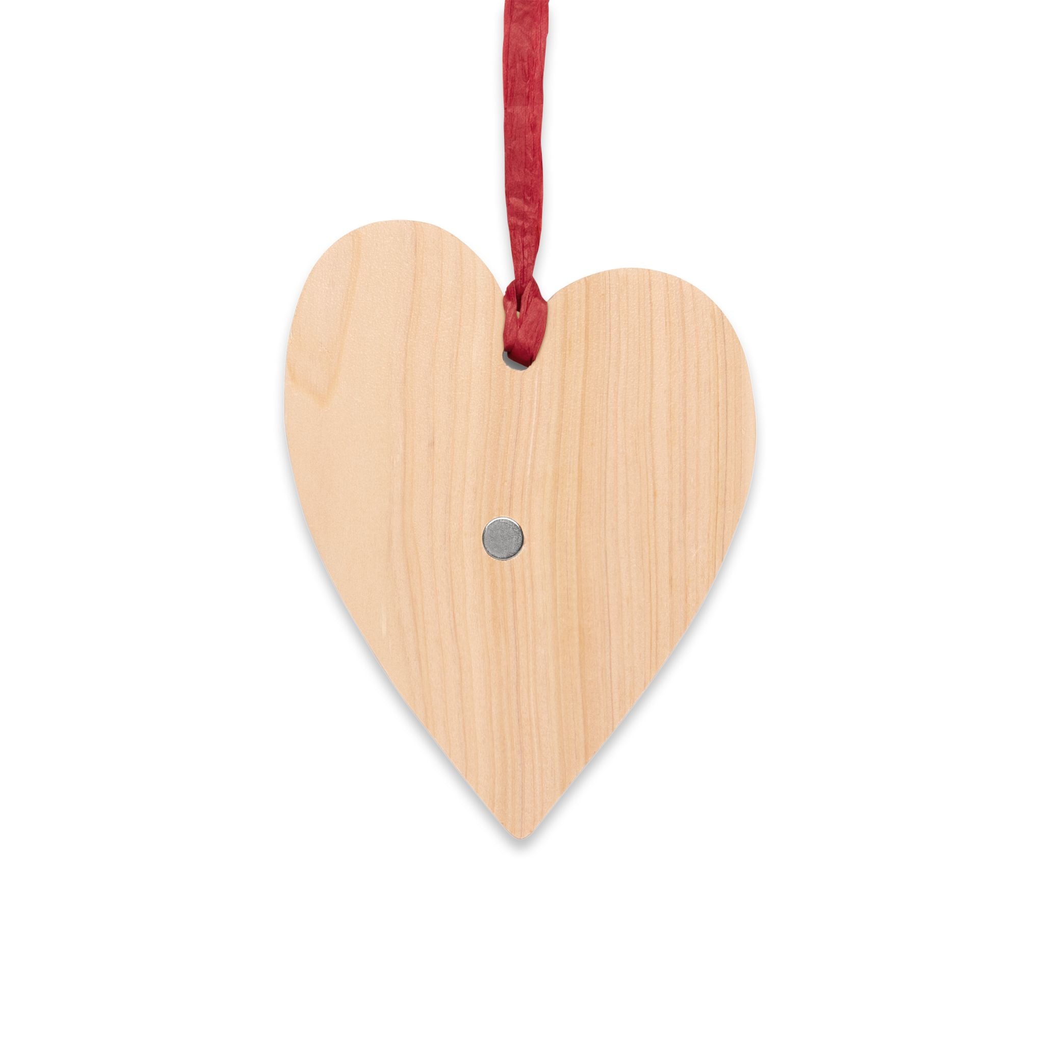 Puerto Rican Heart Wooden Ornament - Celebrate Boricua Pride