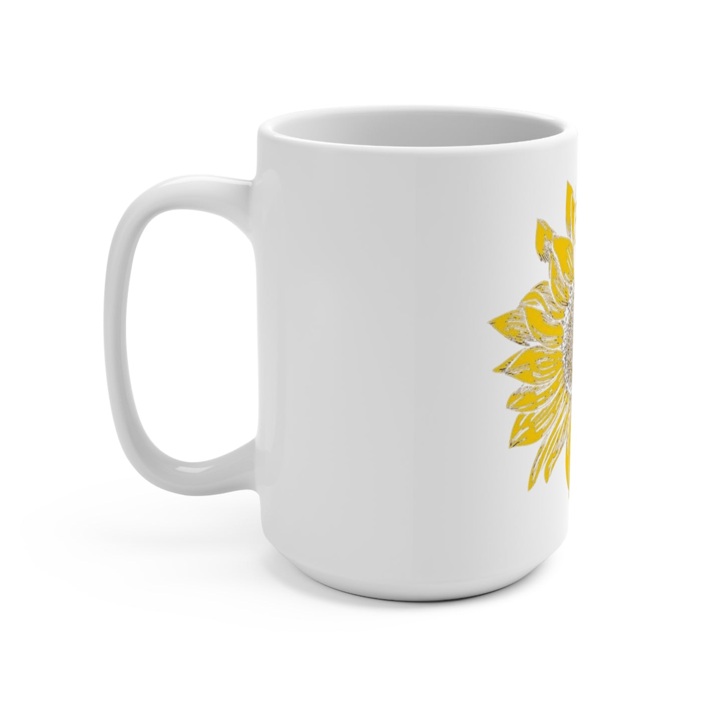 Be Someone's Sunshine Mug, Inspirational Coffee Cup, 15oz Gift for Friends, Positive Vibes, Cheerful Drinkware