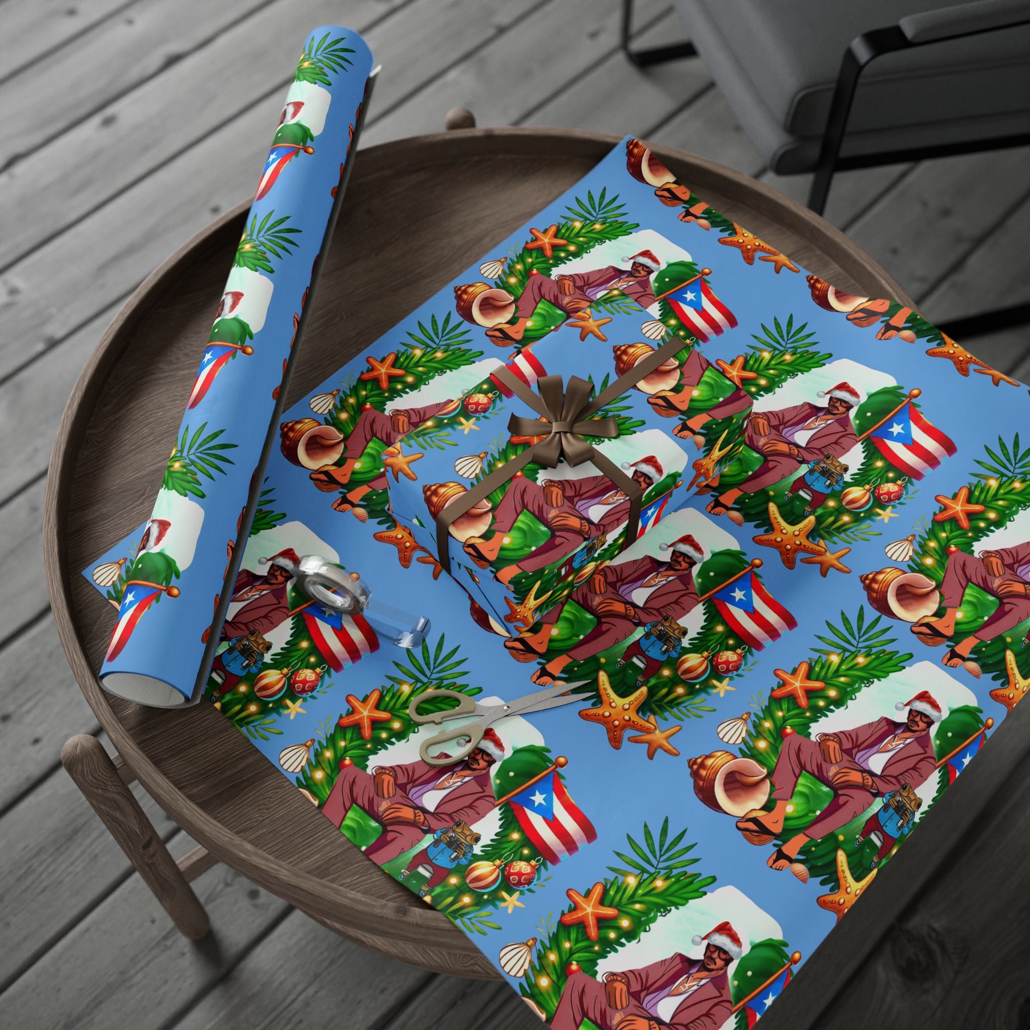 Puerto Rico Wrapping Paper – Cultural Gift Wrap | Boricua Heritage Design | Holiday & Celebration Gift Packaging