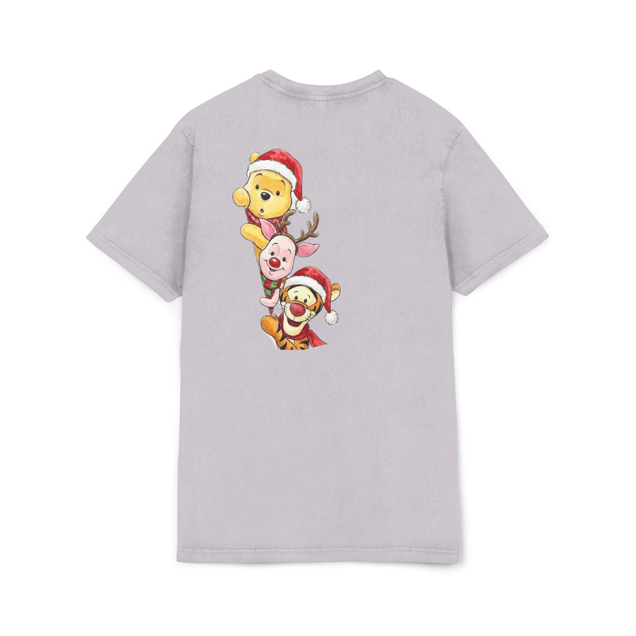 Christmas Character Stack Acid-Wash  Tee Cartoon Christmas T-shirts and Sweaters,