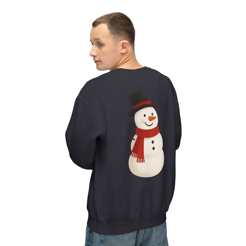 Snowman Crewneck Sweatshirt  Cute Holiday Snowman Pullover