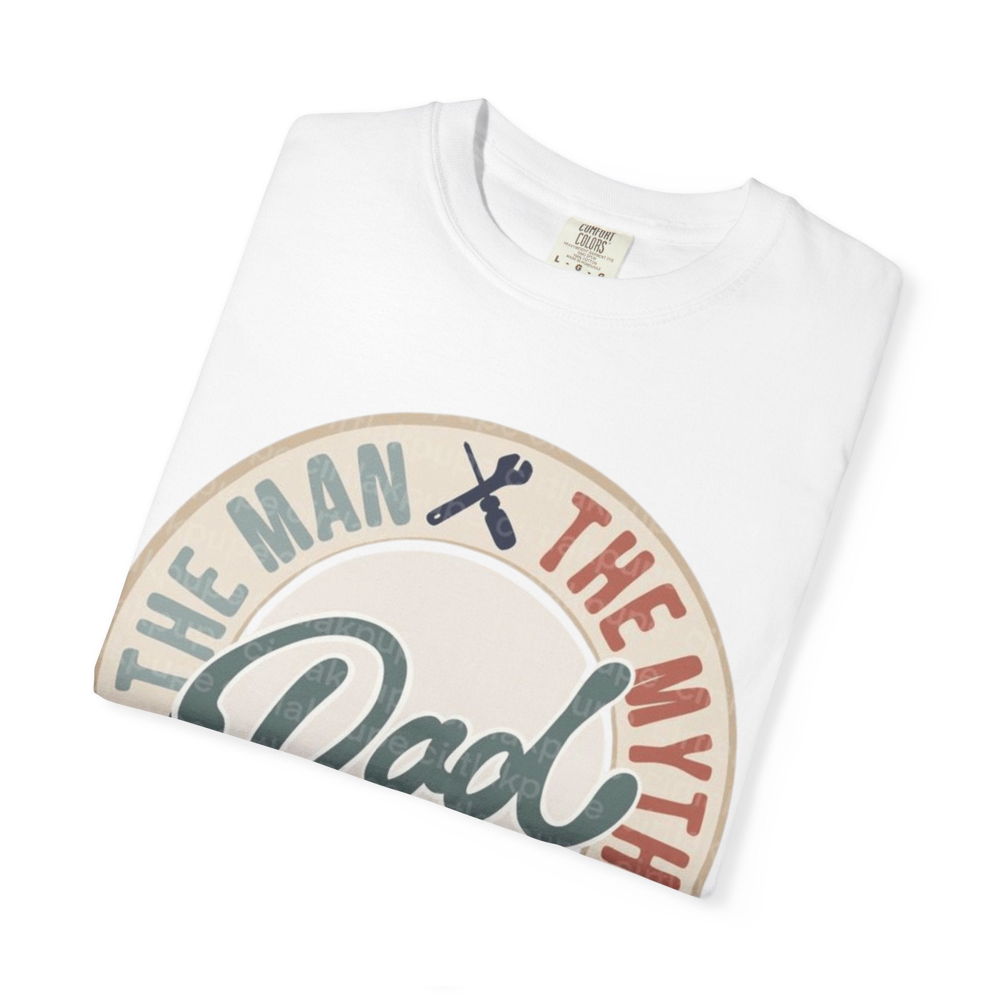 Dad Retro Badge T-Shirt — “Dad: The Man, The Myth, The Legend” Father’s Day Tee