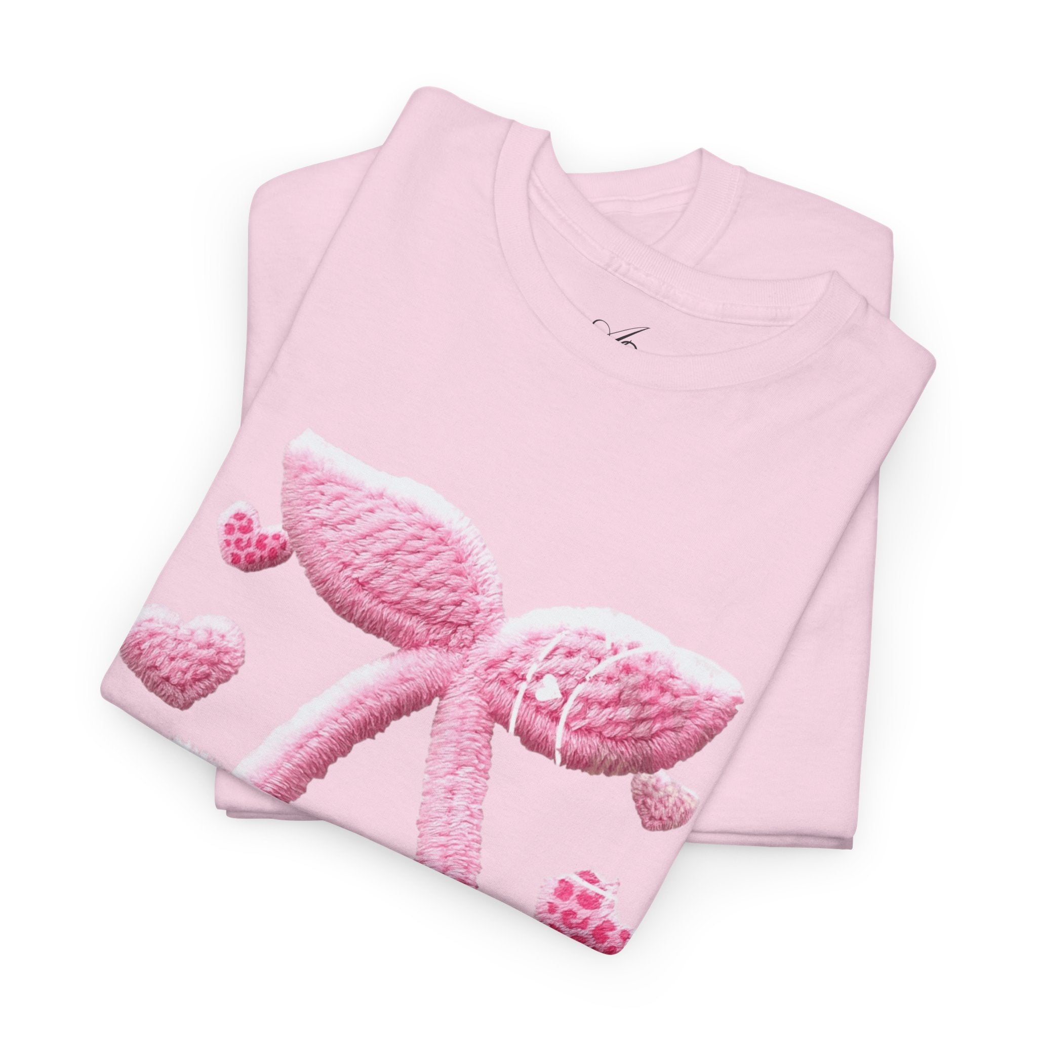 Pink Heart Cherries Tee  LOVE Graphic Valentine T-Shirt